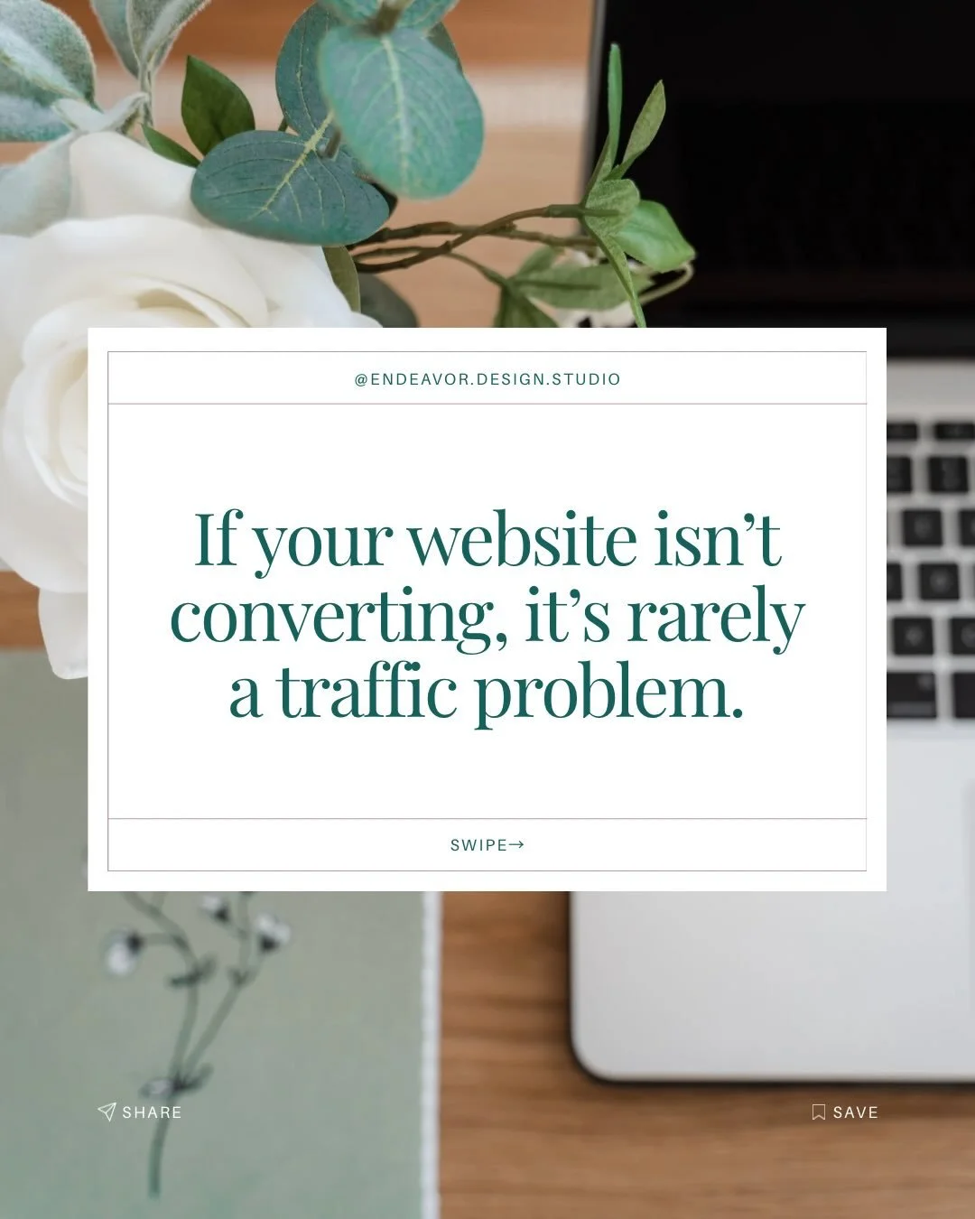 One of the most common assumptions I see is that low conversions mean a website needs more traffic. In reality, that&rsquo;s rarely the case.

Most websites don&rsquo;t struggle because people aren&rsquo;t visiting &mdash; they struggle because visit