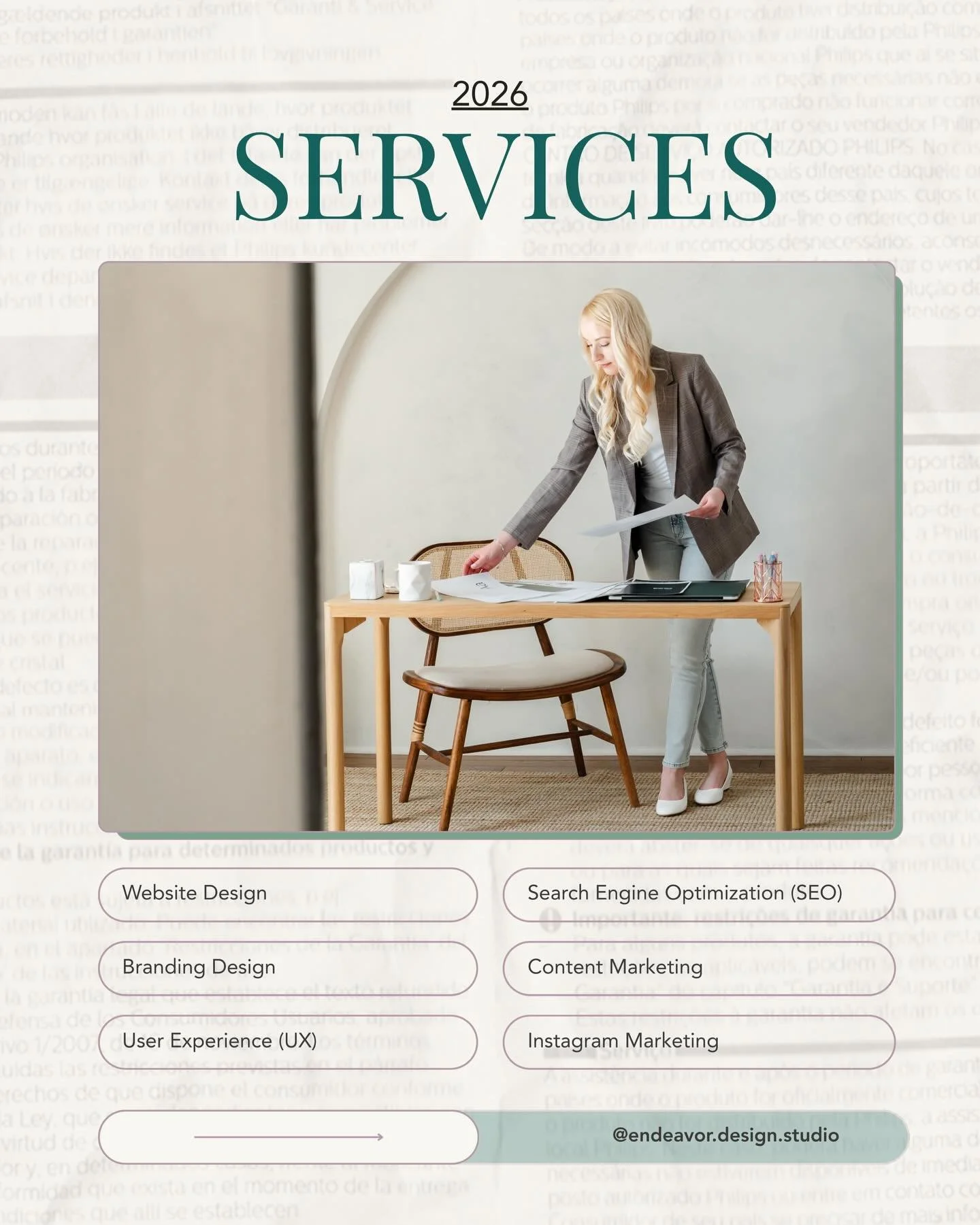 As we get settled into 2026, I wanted to take a moment to reintroduce the ways I support small businesses and nonprofits behind the scenes. 🧭

My work sits at the intersection of design, user experience, and strategy, helping businesses not just loo