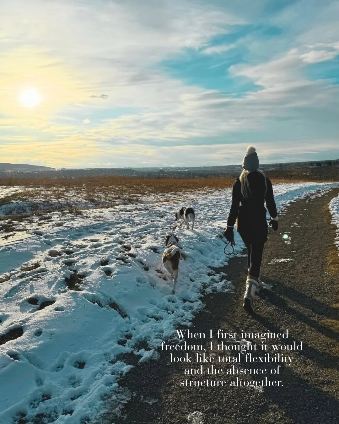 I used to think freedom meant having no structure at all. I thought it looked like endless flexibility, complete spontaneity, or doing whatever felt right in the moment. 

But what I&rsquo;ve learned (slowly, gently, through trial and plenty of messy