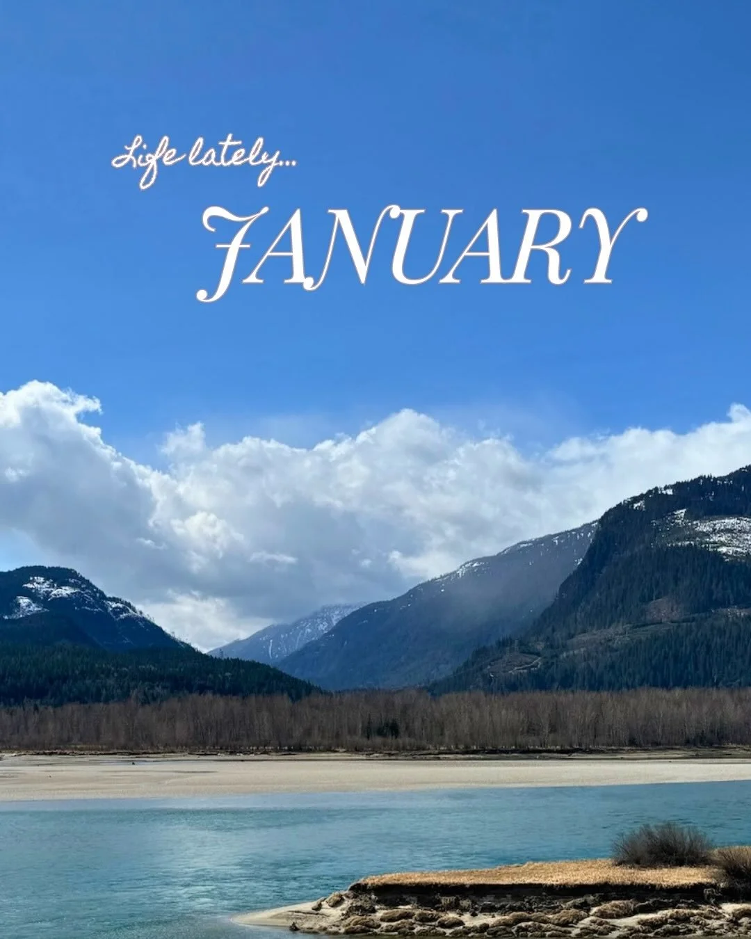 Life lately, January edition ❄️

This month held a little bit of everything... (as most months seem to!)

✶ Quiet winter walks and snowy mountain days.
✶ Celebrating my husband at one of our favorite local spots.
✶ Lots of cozy moments at home. 
✶ Cu