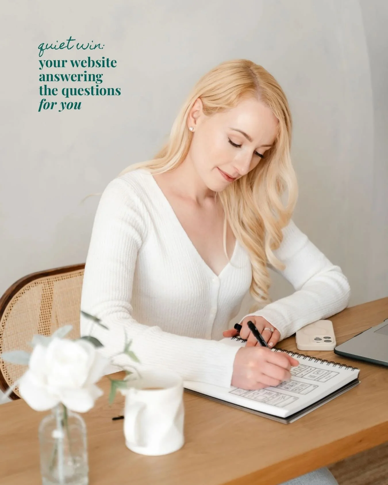 Quiet win ✨
One of the most powerful shifts a business can make is creating a website that answers questions before they&rsquo;re even asked.

Clear structure, thoughtful messaging, and intentional SEO allow your website to guide visitors naturally t