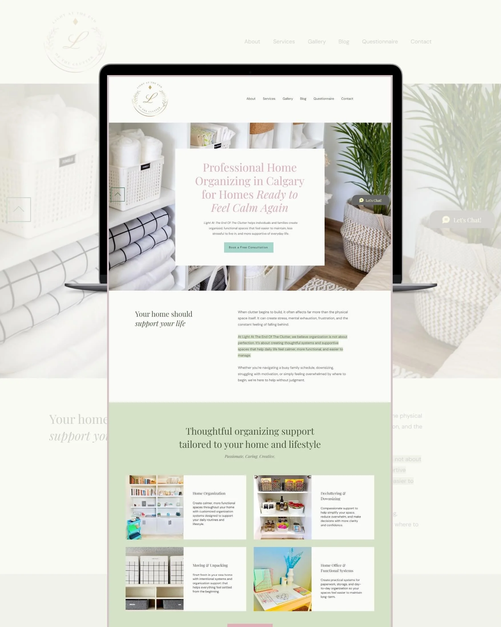 A recent website refresh for ✨ Light At The End Of The Clutter ✨

I&rsquo;m so excited to finally share this one!

Lisa already had such a strong foundation for her business and such meaningful work behind her brand. Our goal with this refresh was to