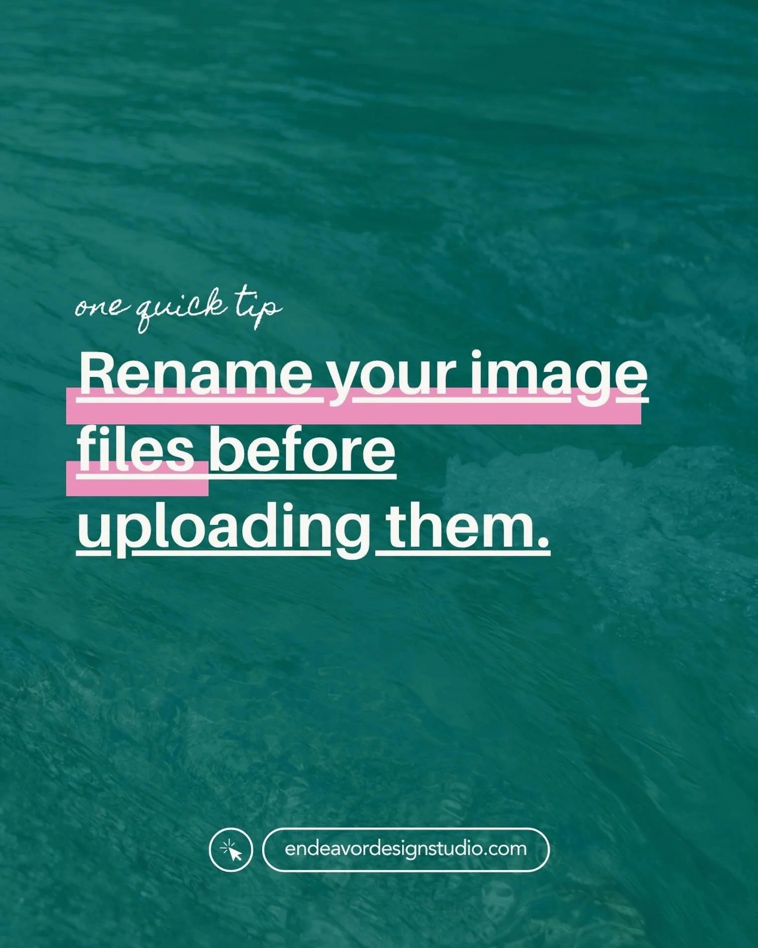 One of the easiest SEO improvements you can make to your website? Renaming your image files before uploading them.

Most business owners upload images with names like:
IMG_4837.jpg

But Google actually uses image file names to better understand what 