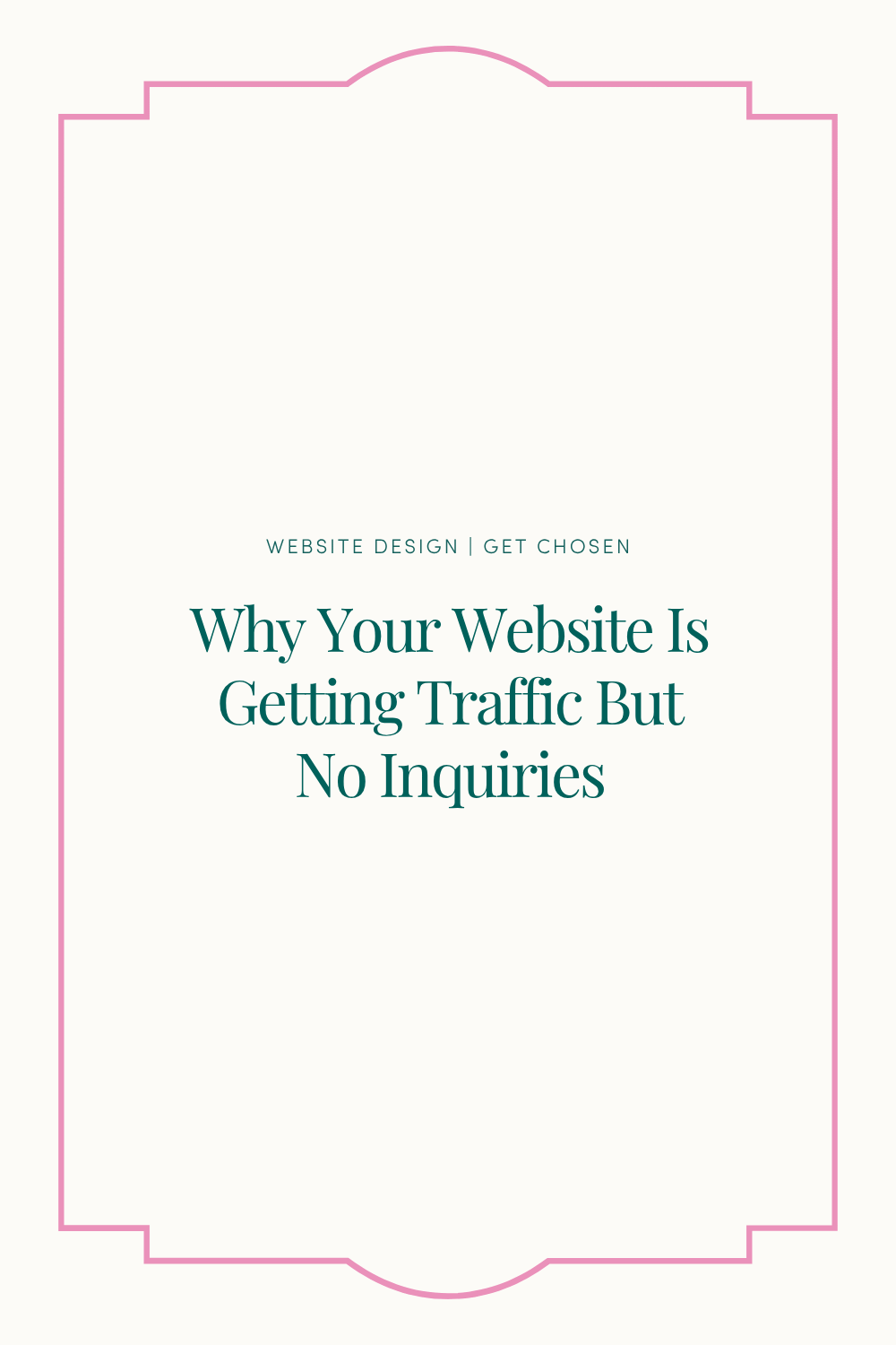 Why Your Squarespace Website Is Getting Traffic But Not Inquiries (And How to Fix It)