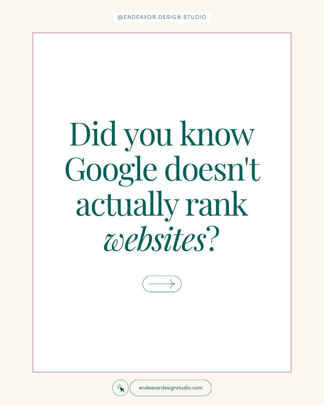 This is one of those SEO facts that can often change the way you think about website design.

Google isn&rsquo;t trying to figure out whether your website is helpful. It&rsquo;s deciding whether each individual page is the best answer to someone&rsqu
