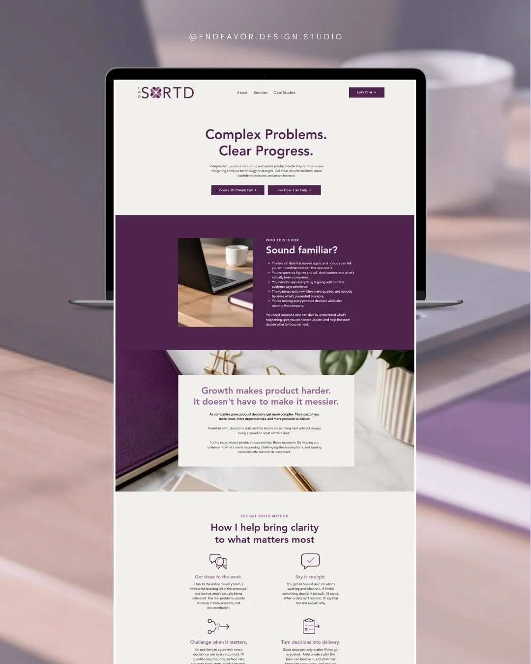 One page to FIVE in a single Design Day?! Oh, we love to see it. 🤩

When Tara of Get Sortd launched her business, she created a one-page Wix website to introduce her services and connect with potential clients.

And it did exactly what she needed at