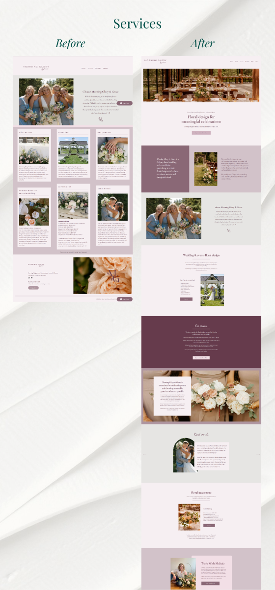 wix-website-redesign-before-and-after-for-calgary-floral-designer-by-endeavor-design-studio-calgary-wix-designer