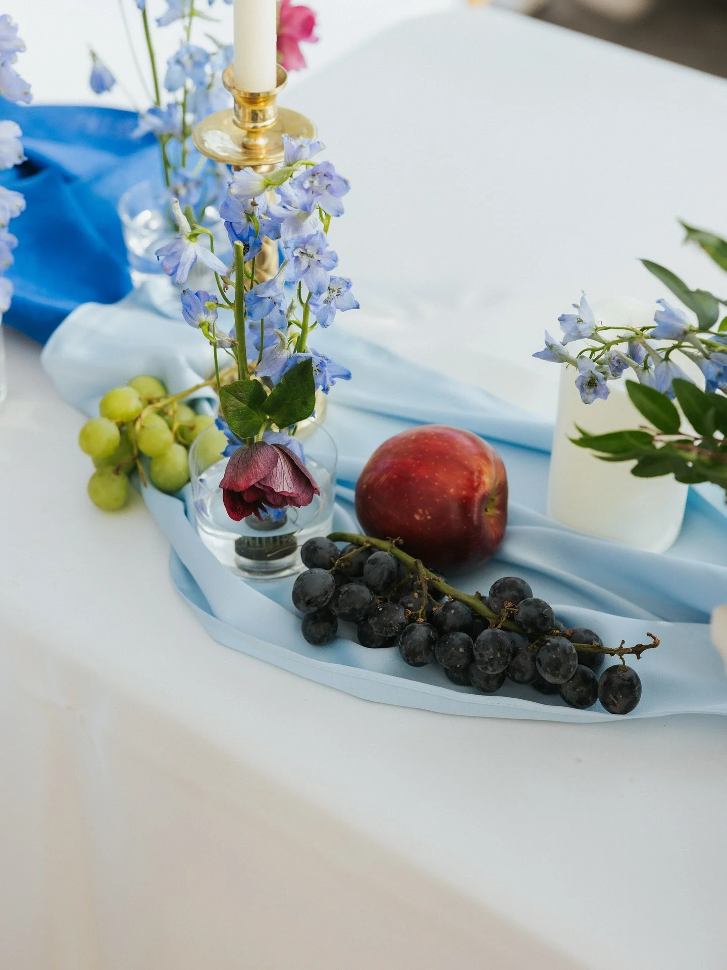 So much thought and intentionality put in to the details of this day. The groom MADE the gold frame arbor they got married under AND designed their invitations!! 

The inspiration for their wedding was Dutch masterpieces/still life because of a trip 