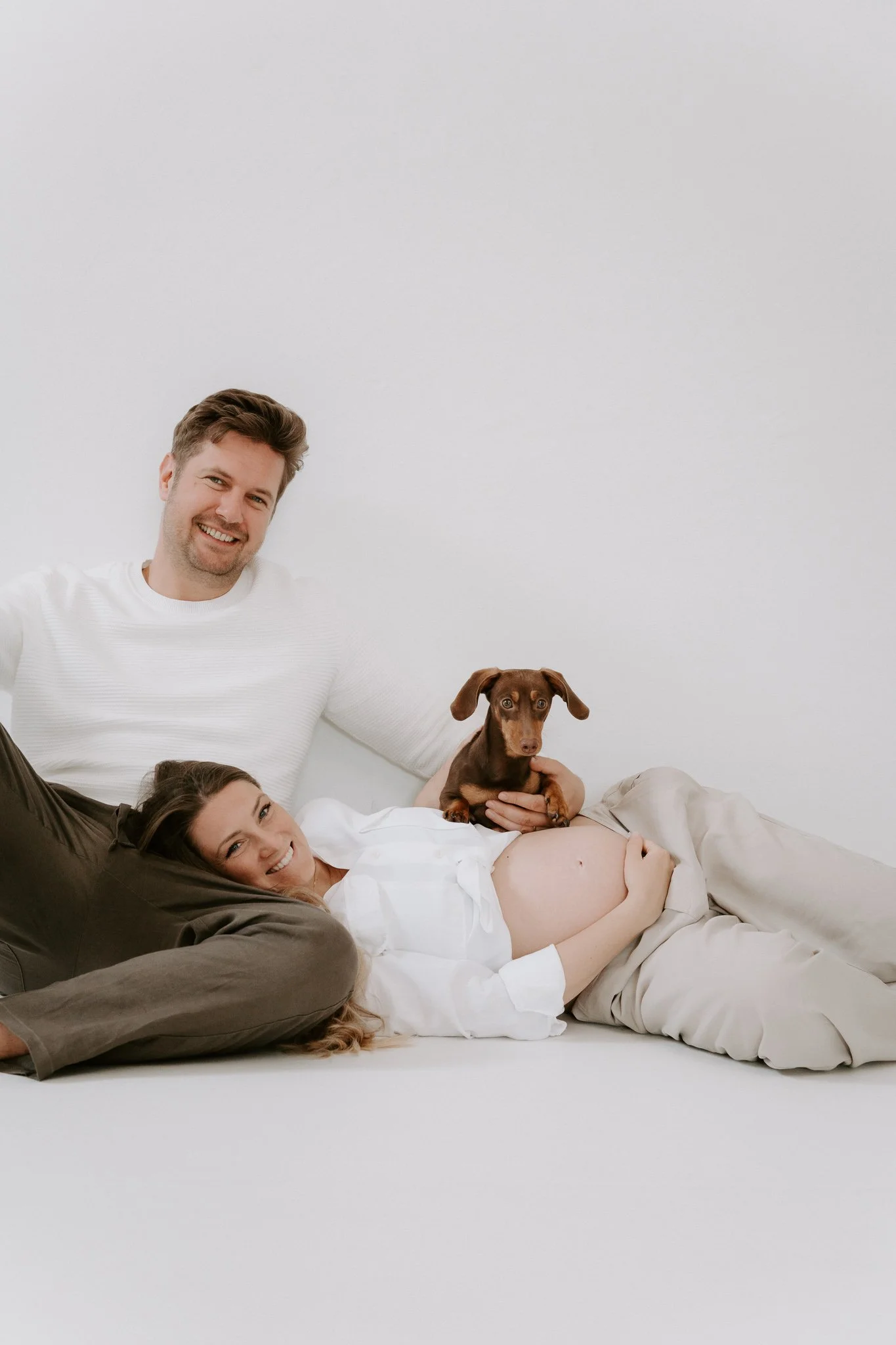 Babybauchshooting mit Hund