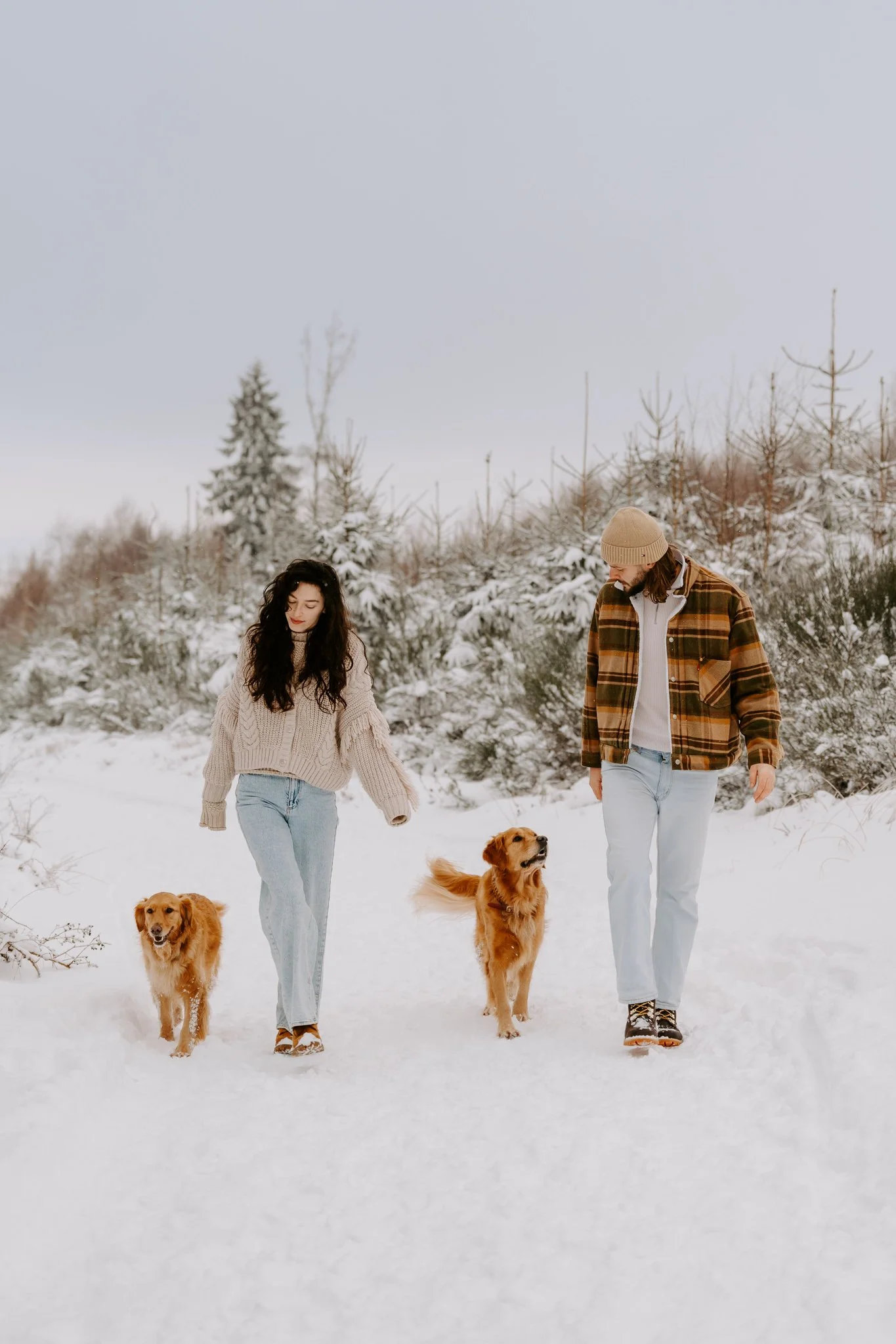 Zilli und Heribert im Schnee
