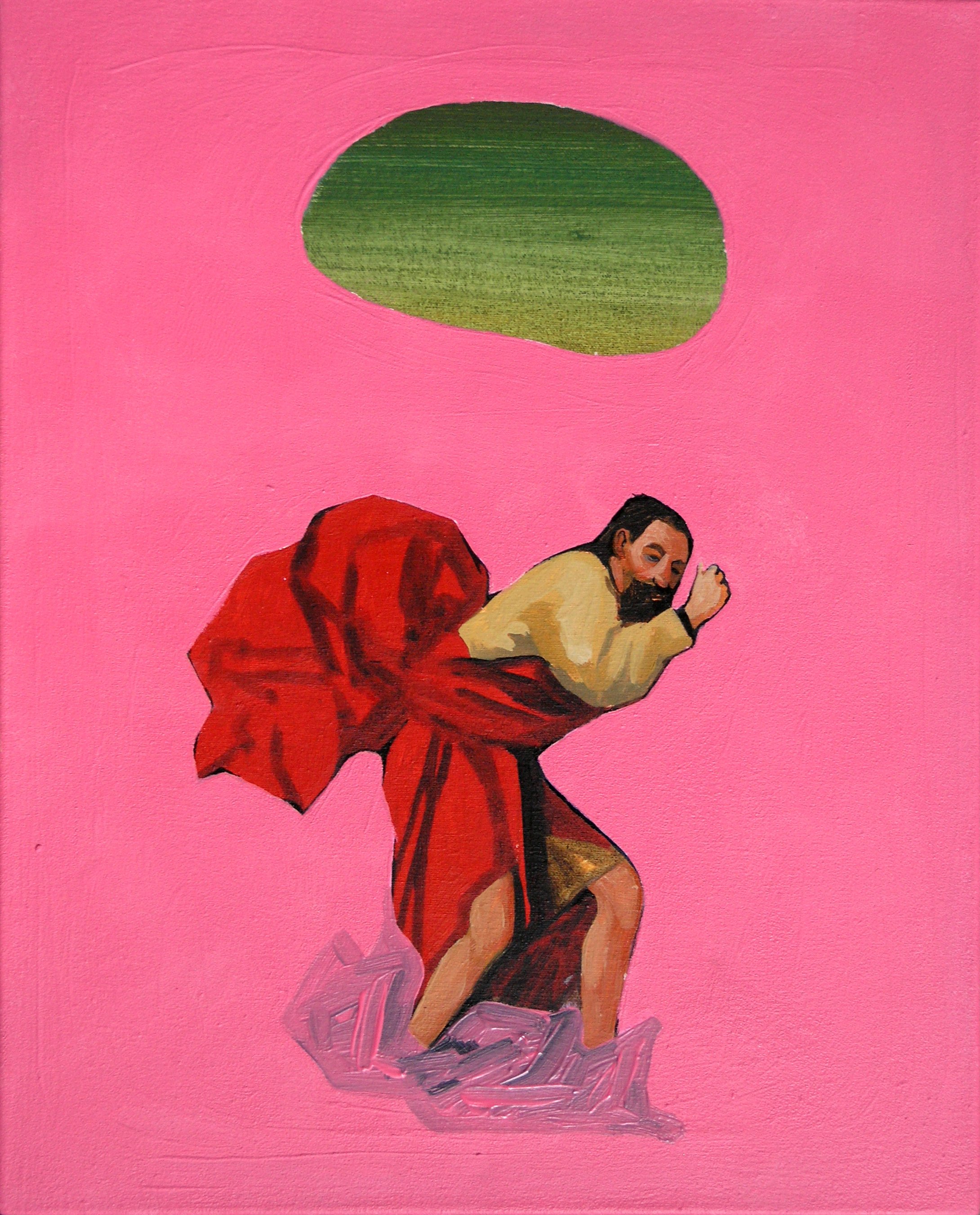 oil painting on canvas by Vivid Crimes, titled The Runaway from painting series Mutabor