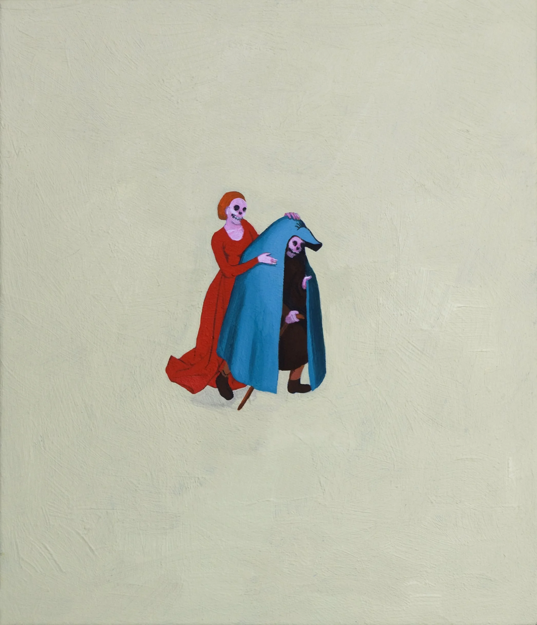 oil painting on canvas by Vivid Crimes, titled Walk from painting series Mutabor