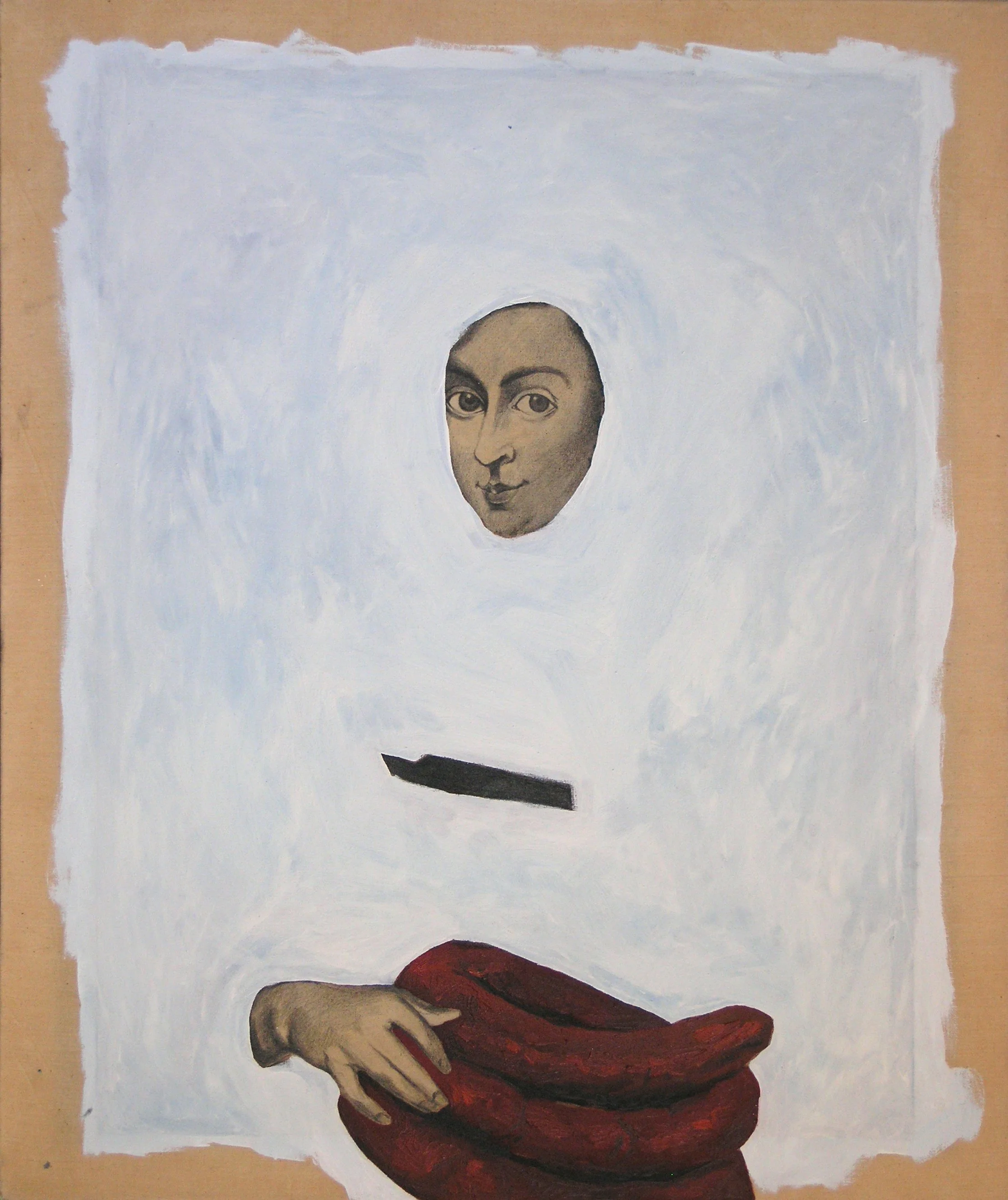 oil painting on canvas by Vivid Crimes, titled Madame Sausage from painting series Mutabor