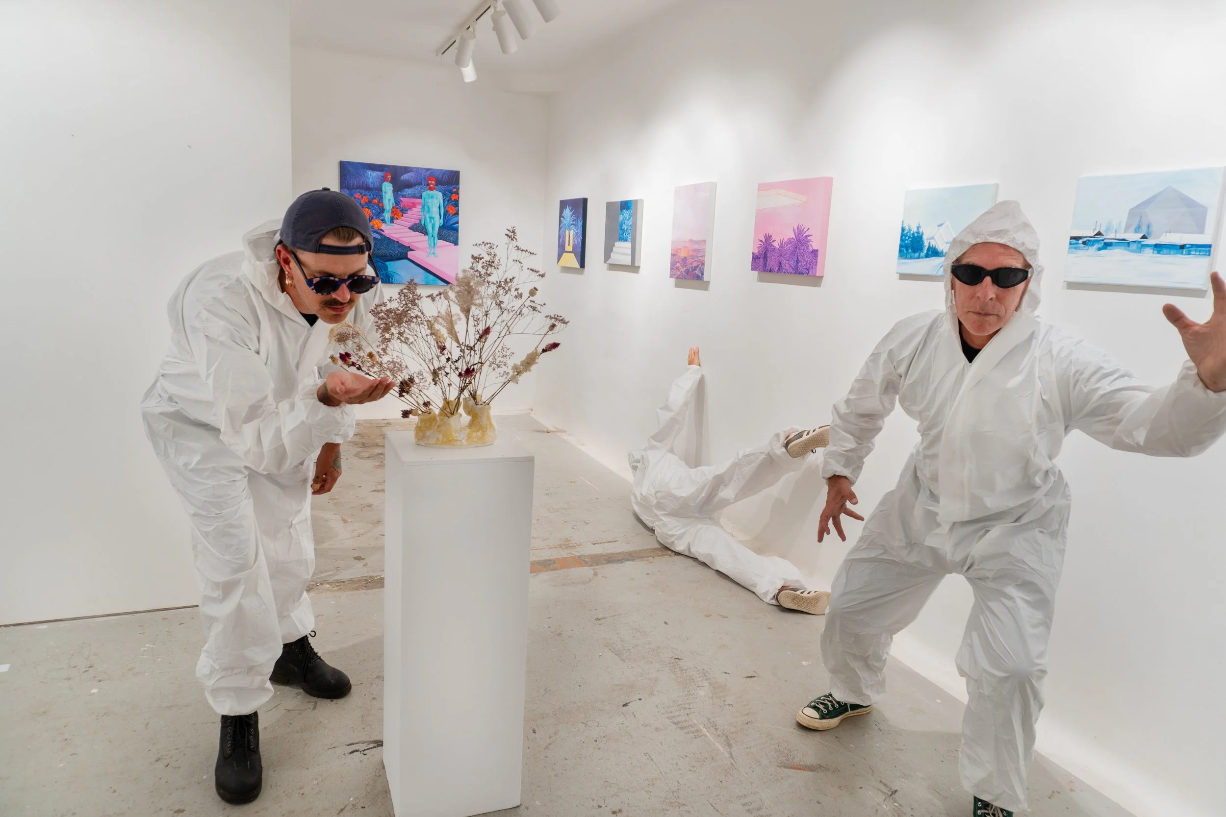 Collective exhibition Look Thrice in Gallery Anomalous of Mike Crawshaw, Cobi tij Bosch and Agata Leszczynska aka Vivid Crimes