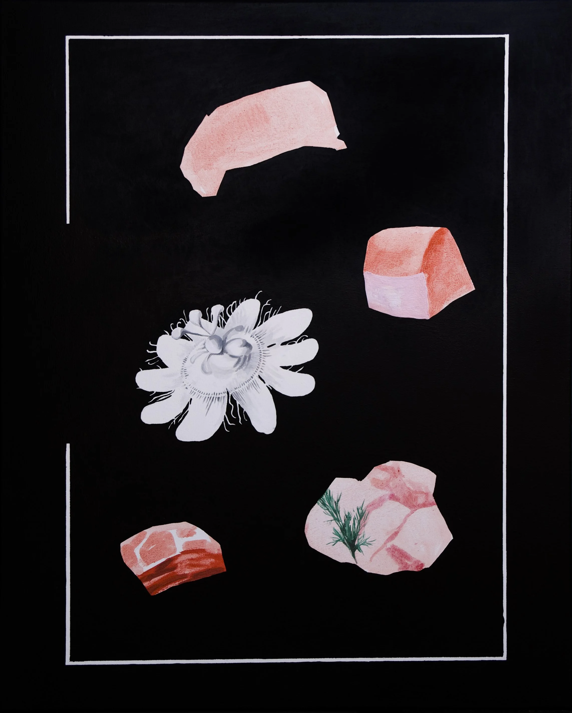oil painting on canvas by Vivid Crimes, titled Wishing Table from painting series Mutabor
