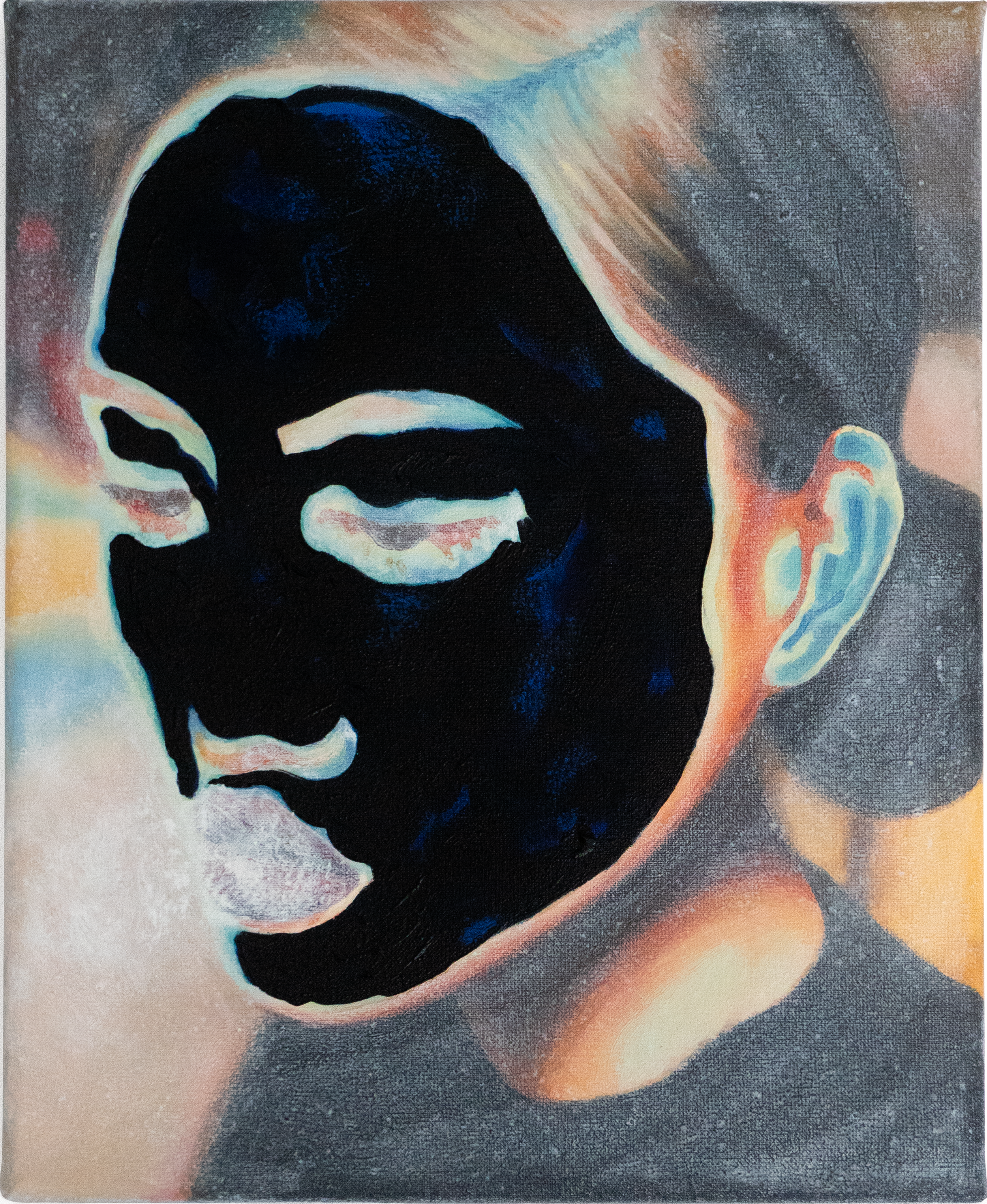 acrylic painting on cotton by Vivid Crimes, titled Sierra from Hybrid Identities