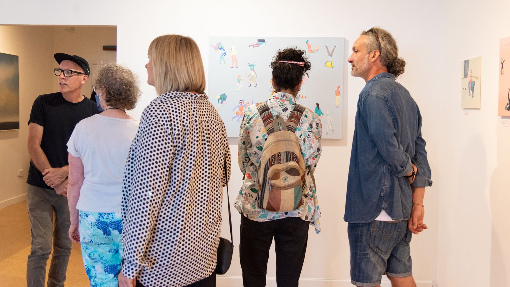 Individual art exhibition Nocturnal Tales by Agata Leszczynska aka Vivid Crimes in January 2023 in Waiheke Art Gallery, Waiheke Island, Aotearoa New Zealand 