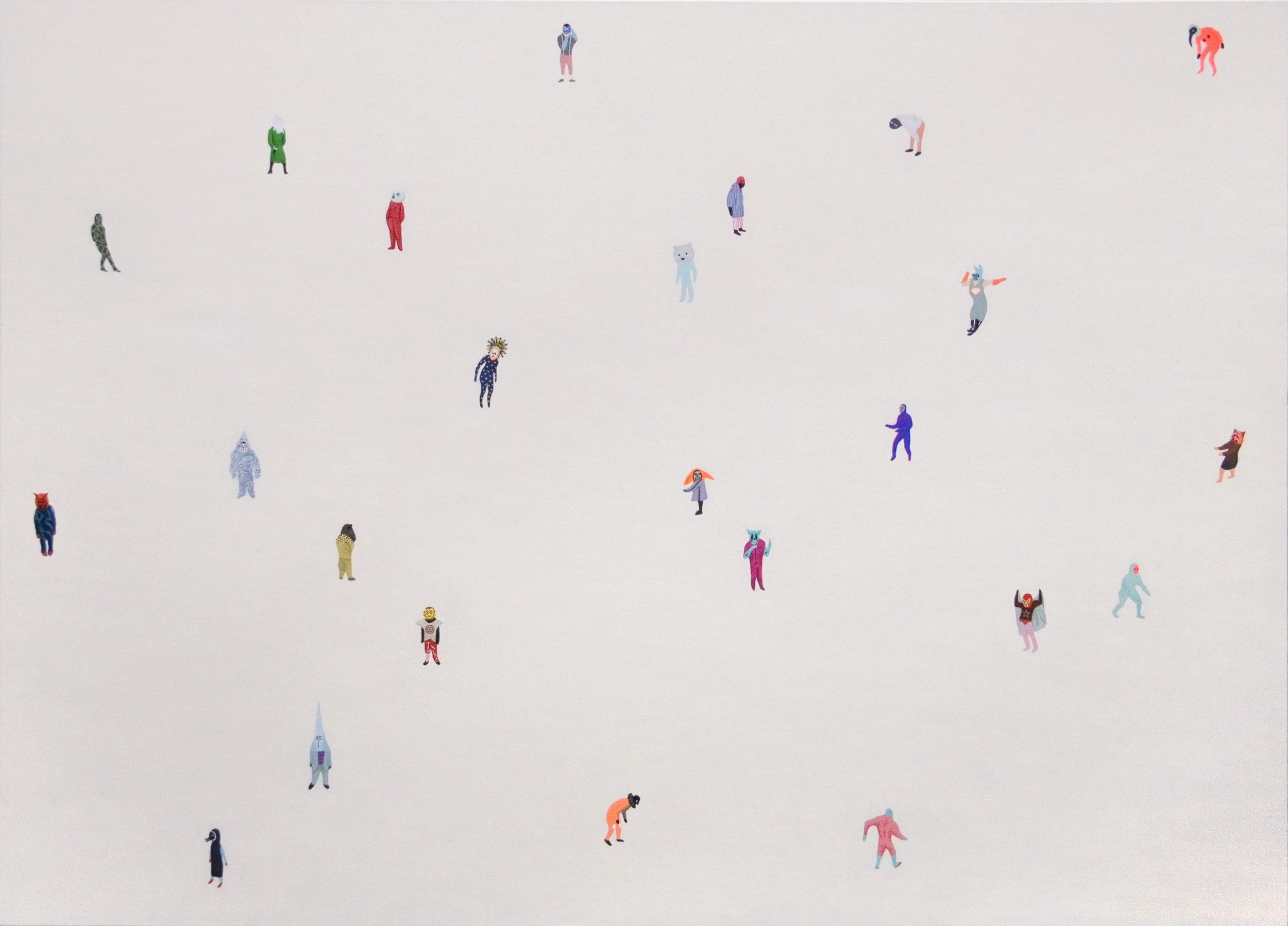 acrylic painting on cotton by Vivid Crimes, titled Carnival from painting series Fairy Tales