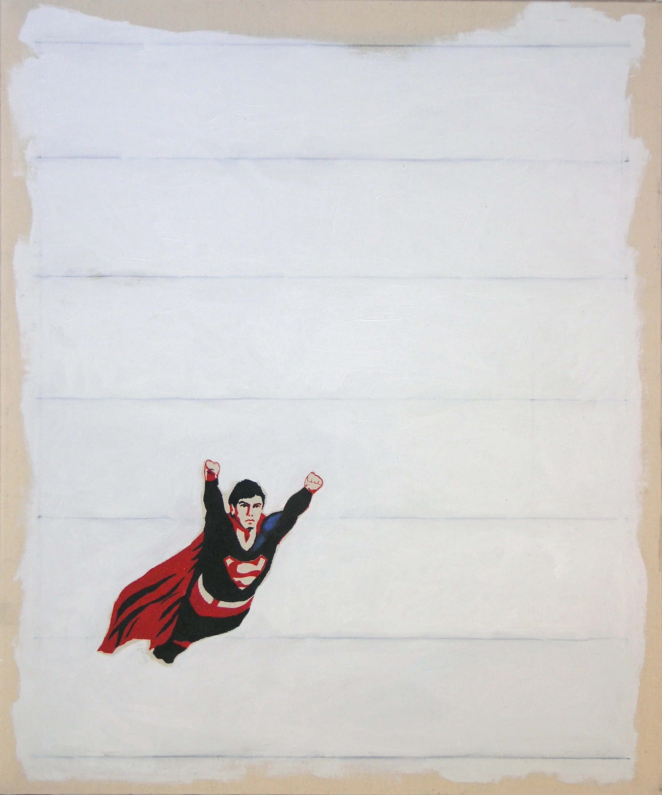 oil painting on canvas by Vivid Crimes, titled Superman from painting series Mutabor