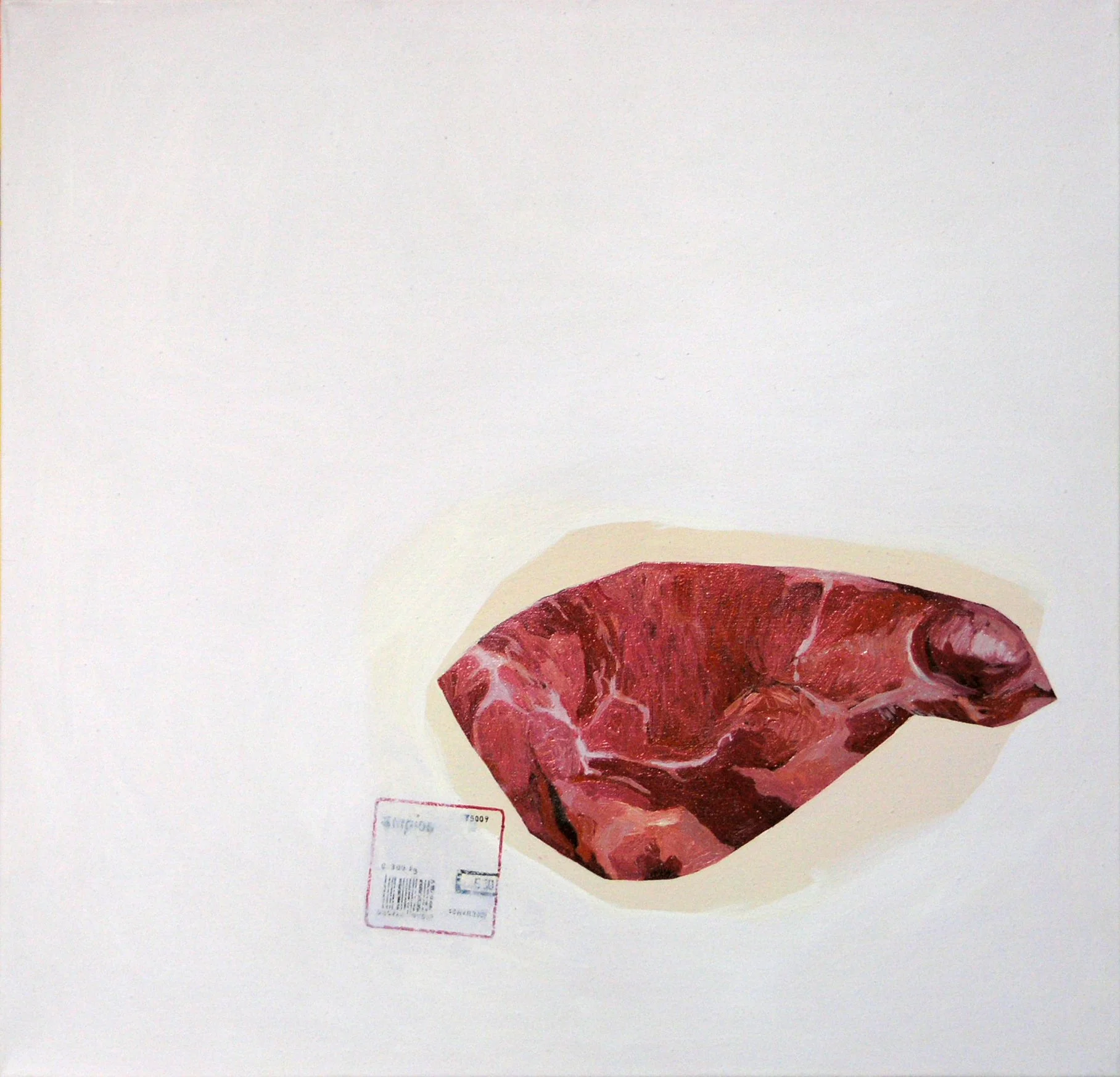 oil painting on canvas by Vivid Crimes, titled Beef from painting series Menu