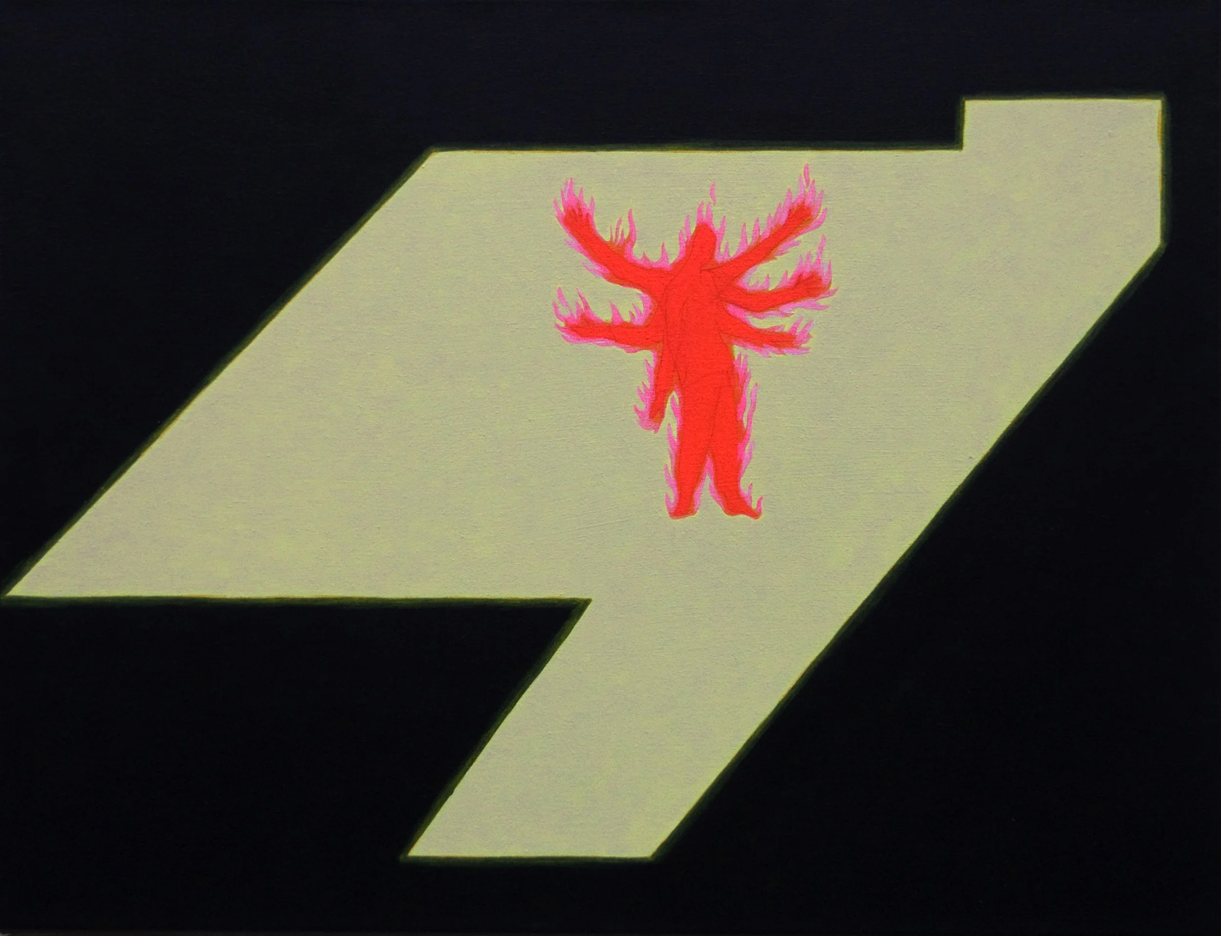acrylic painting on cotton by Vivid Crimes, titled Spiderman from painting series Fairy Tales