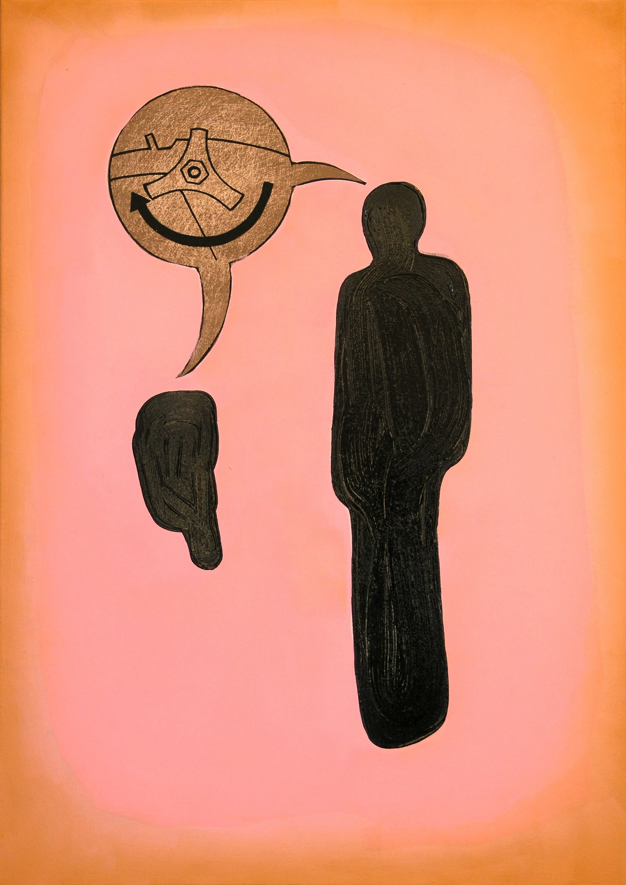 oil painting on canvas by Vivid Crimes, titled Unidentified Object from painting series Mutabor