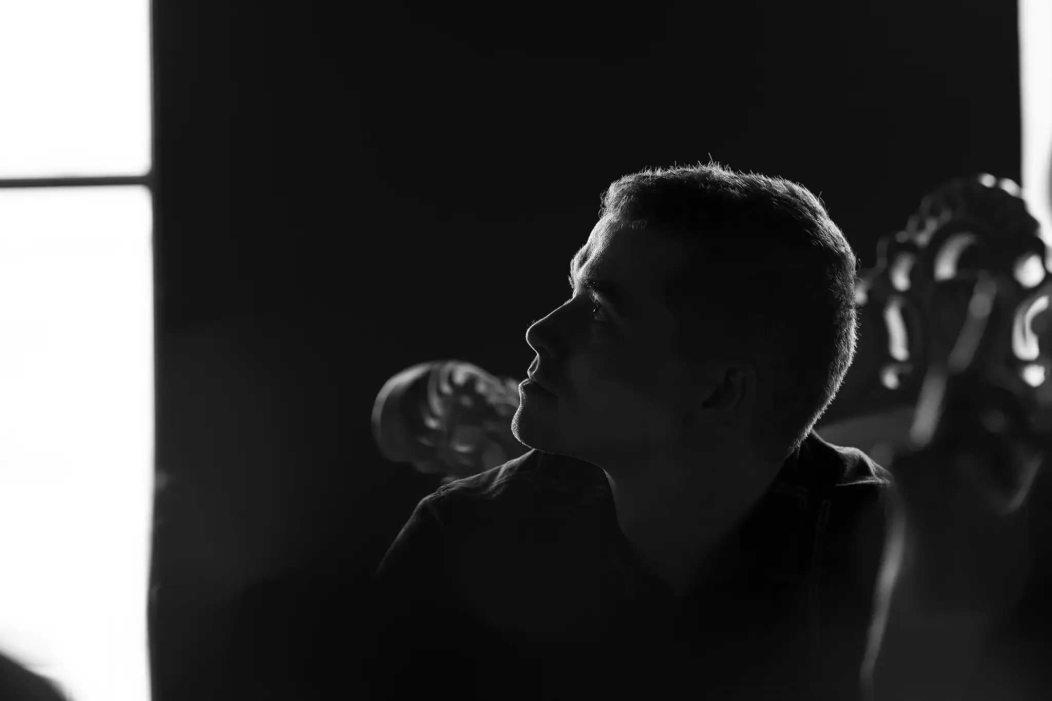 mapri ehituse firmaüritusel pildistatud portreefoto mehest tartu aparaaditehases