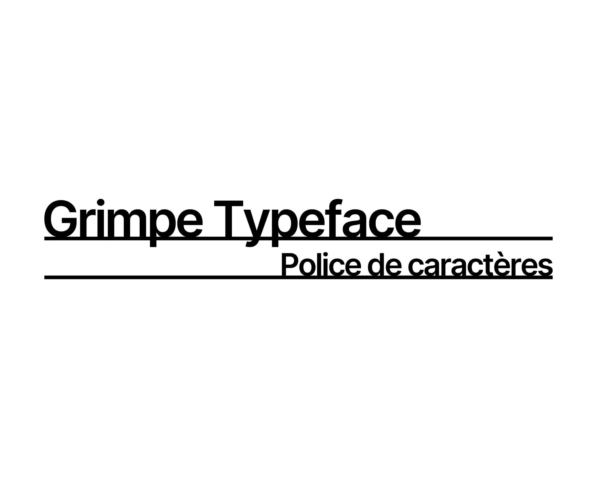 Grimpe Typeface