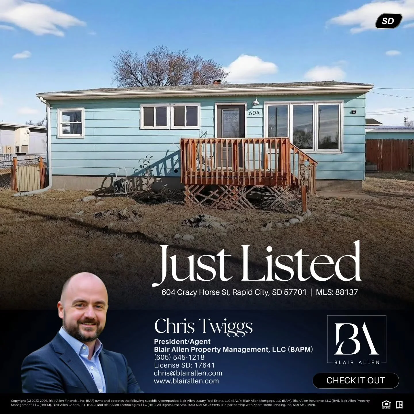 🏡 JUST LISTED in Rapid City! 🏡

Have you ever found yourself frustrated by &ldquo;affordable&rdquo; homes that look cute outside but need a total overhaul once you step inside? This 3-bed, 2-bath ranch at 604 Crazy Horse St is the exception! The he