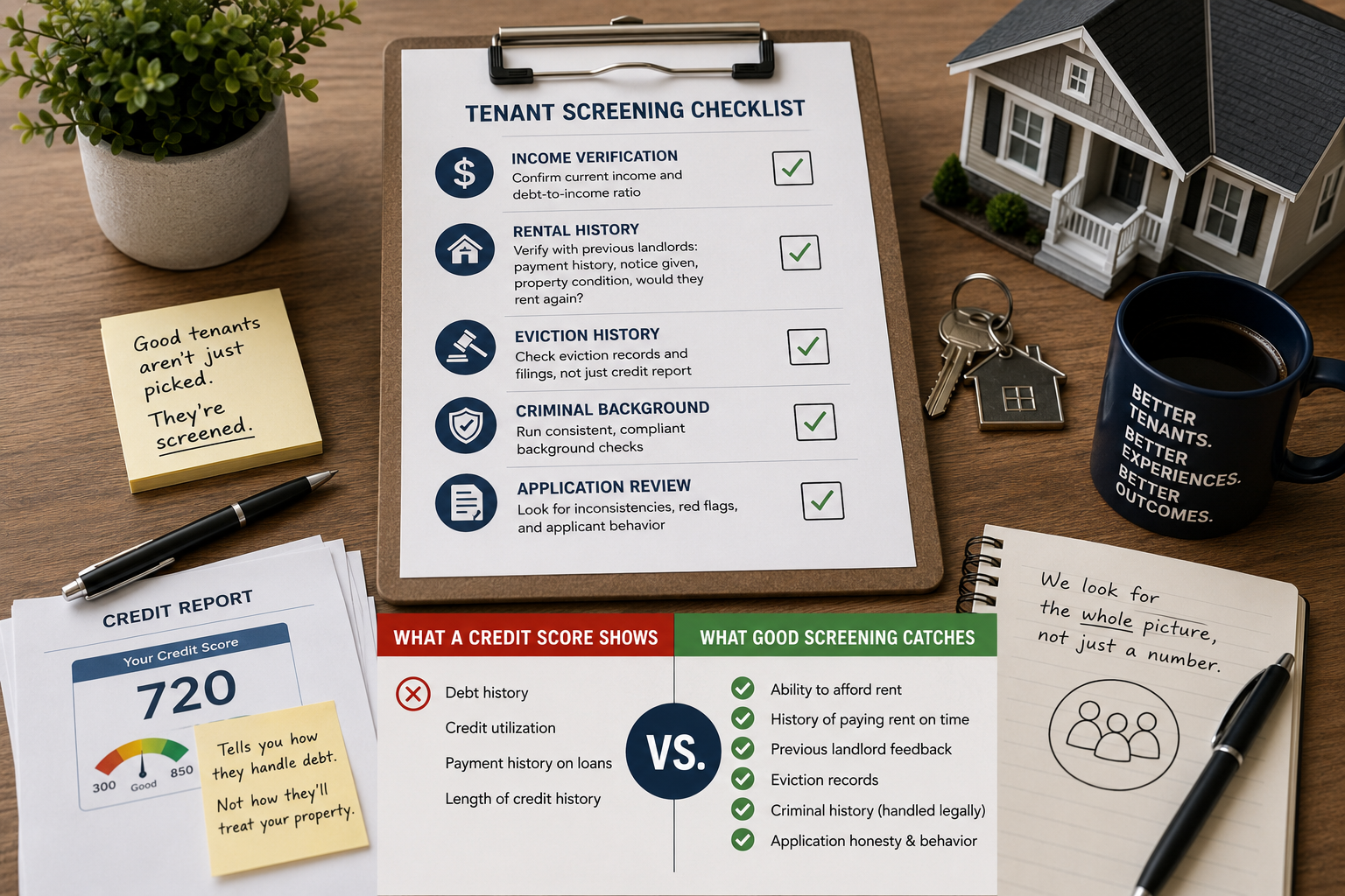 What Good Tenant Screening Actually Catches (That a Credit Score Doesn't)