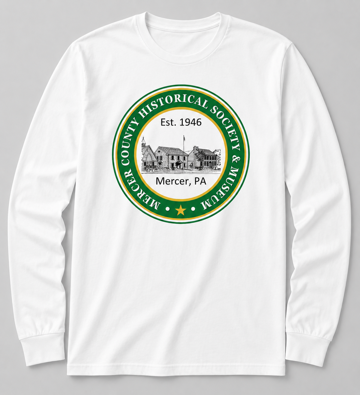 Historical Society Green Logo Long Sleeve T-Shirt