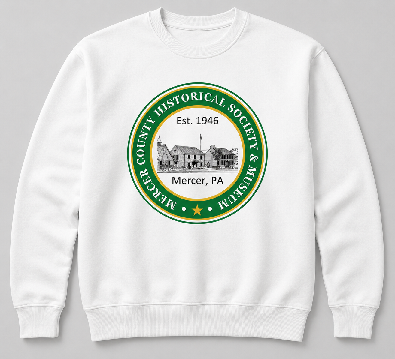 Historical Society Green Logo Crew Neck Sweatshirt