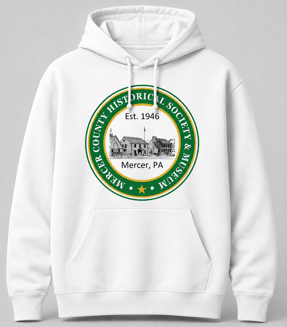 Historical Society Green Logo Crew Neck Hoodie