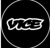 The VICE logo in white text on a black circular background.