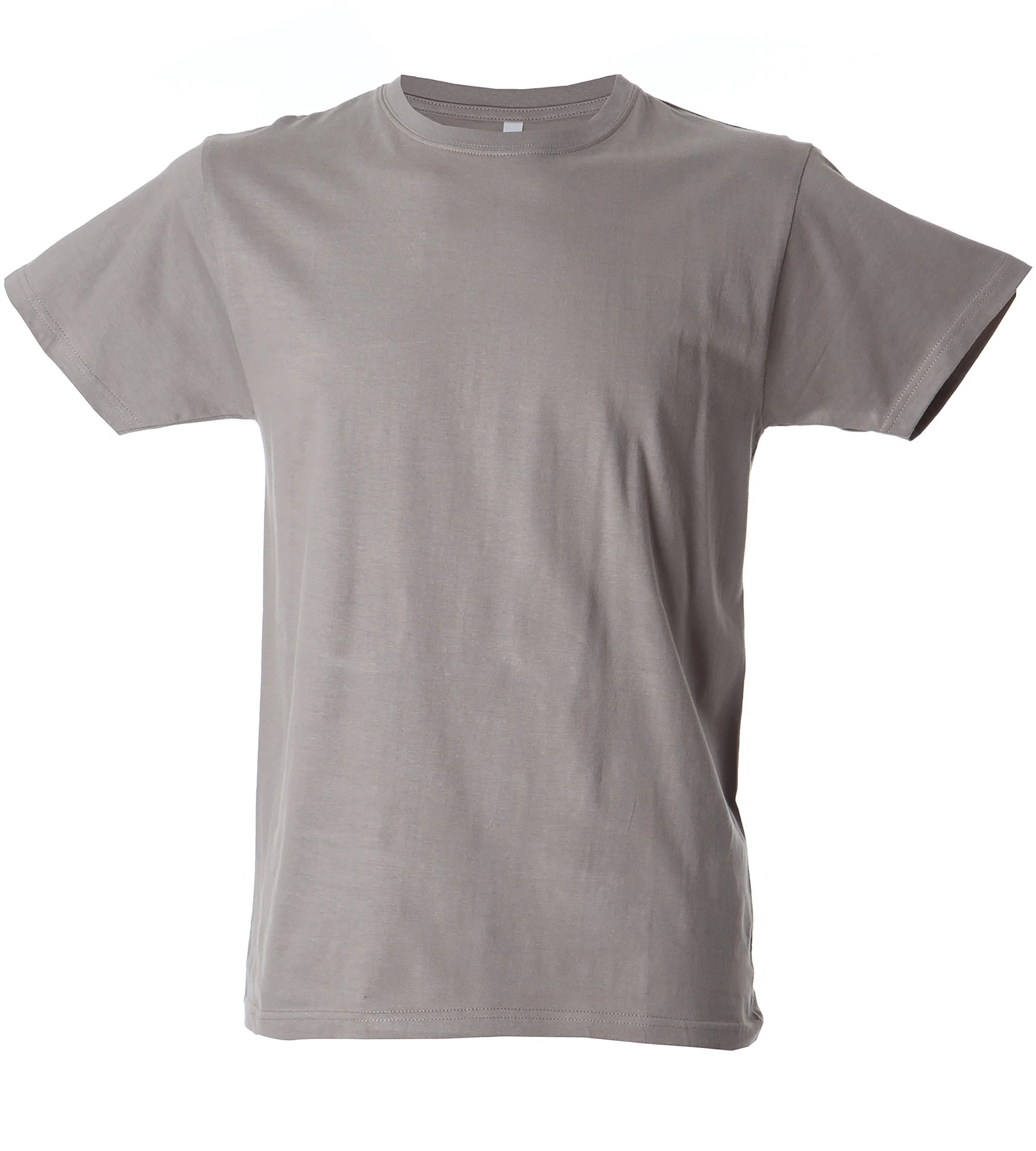 Gray T-shirt isolated on white background