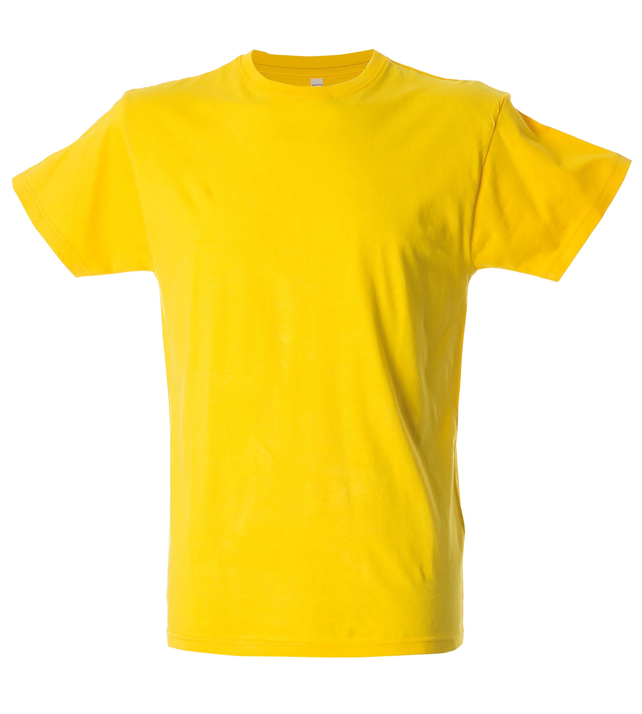 Yellow T-shirt with short sleeves