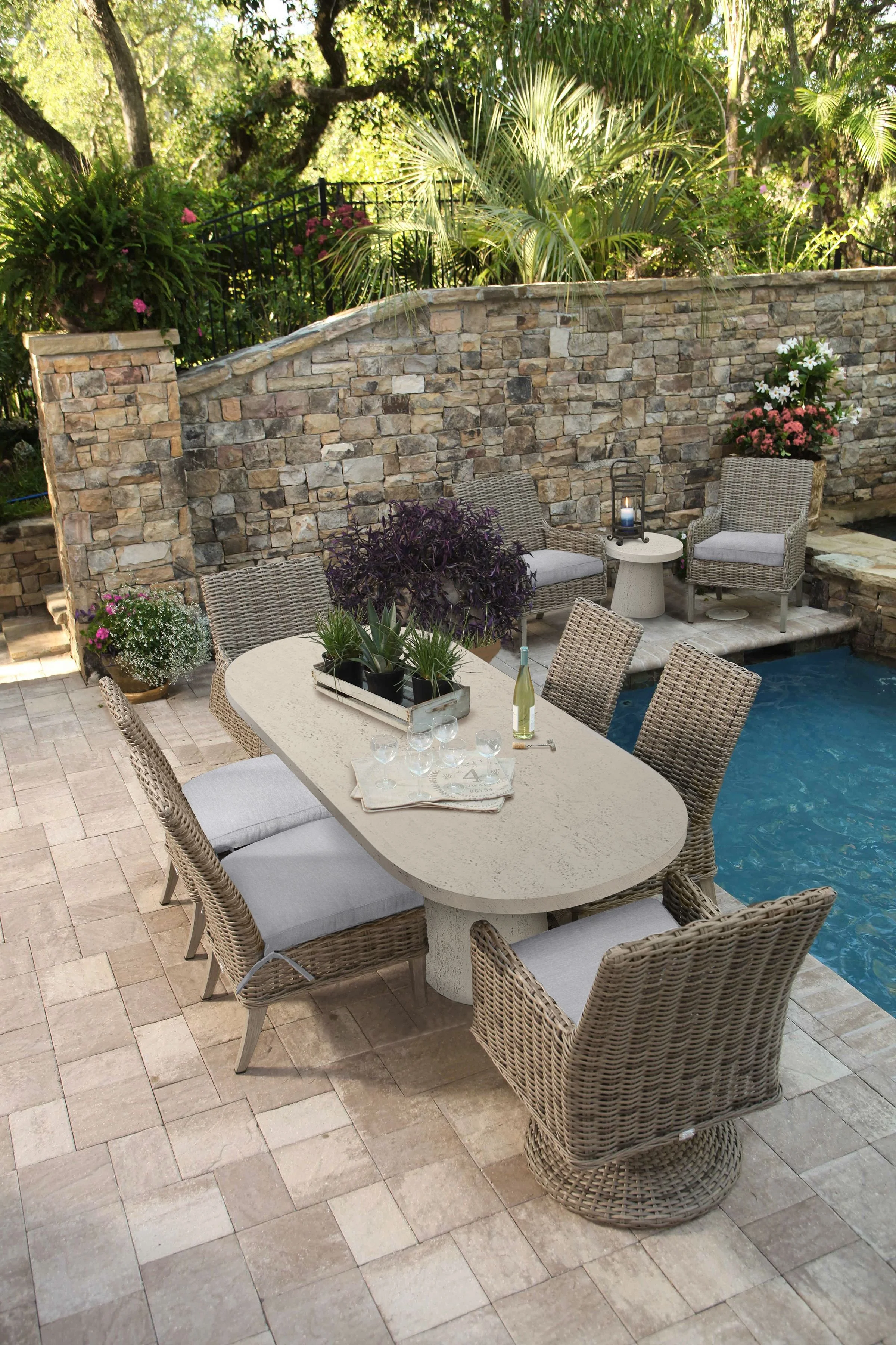 Laurent Dining Driftwood   Pompano Rectangular Dining Table Shell.png