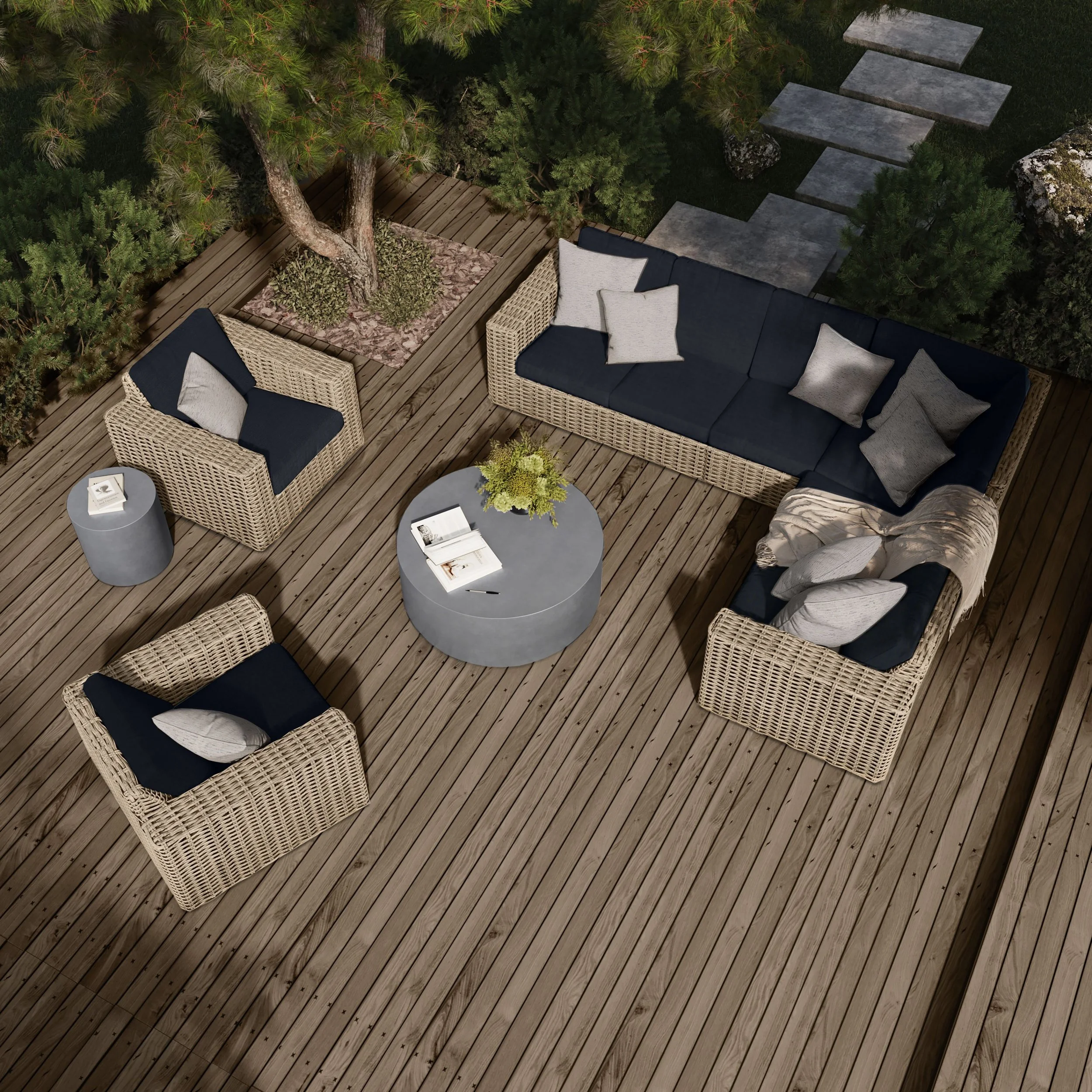 Mia Sectional Barely Top View   Bellino.png