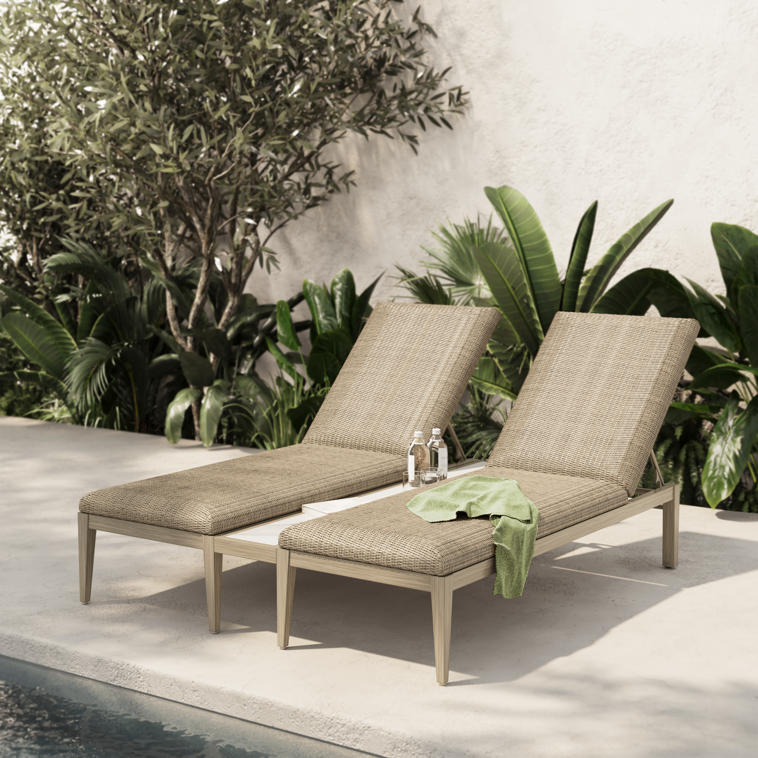 Siena Chaise Lounges Barley-Flax   Siena-Aspen Chaise Table.png