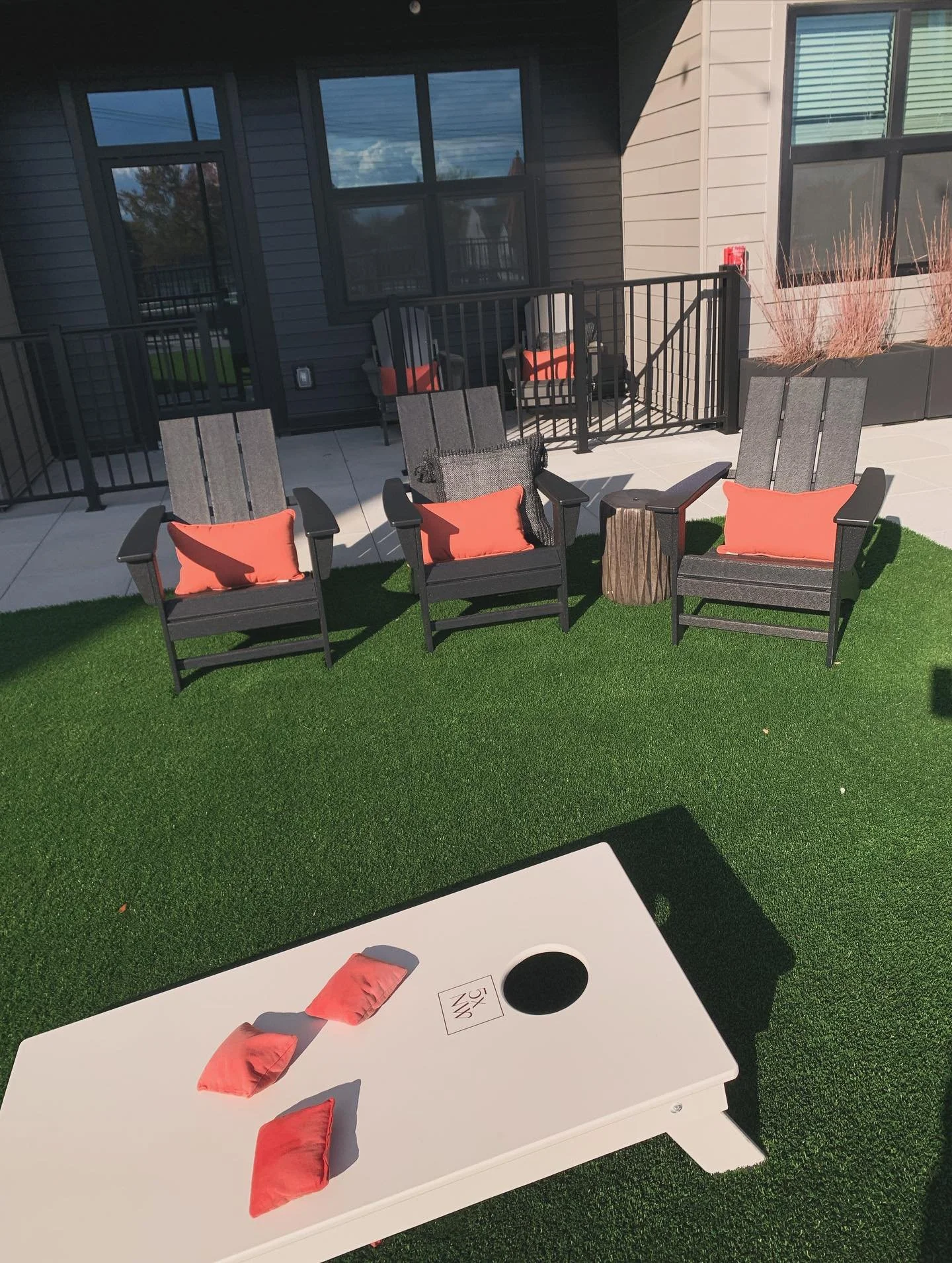Cool fall days, warm fire pits, and good company - there&rsquo;s nothing better. Sip wine, play a round of cornhole on the lawn, and unwind as the sun sets over our beautiful community! From crisp afternoons to cozy evenings, this is the place to be!