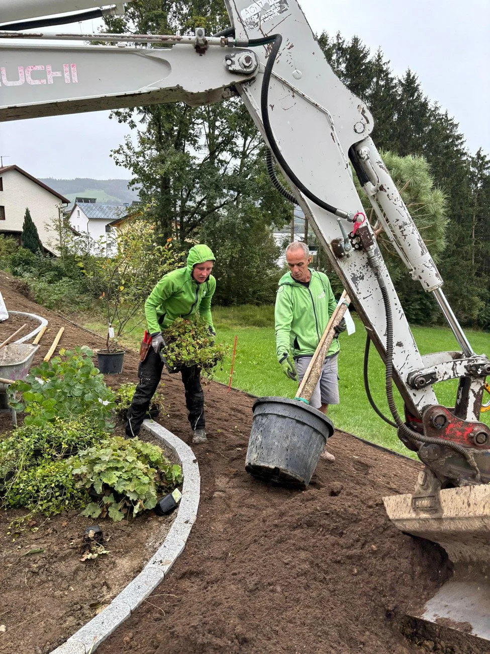 Team, die Gärtnerin, bei der Arbeit, Gartenbau