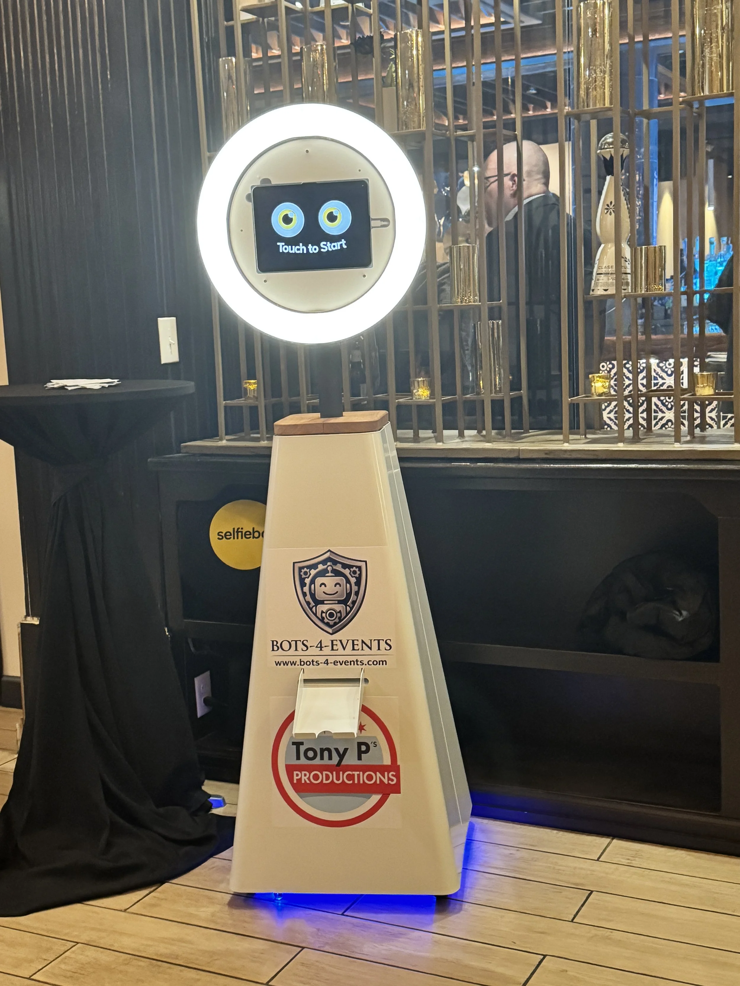 SelfieBot at a marketing event