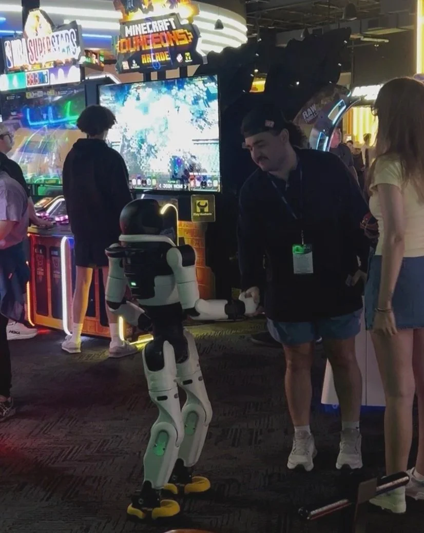 Robodog and Selfiebot fully branded for a corporate event