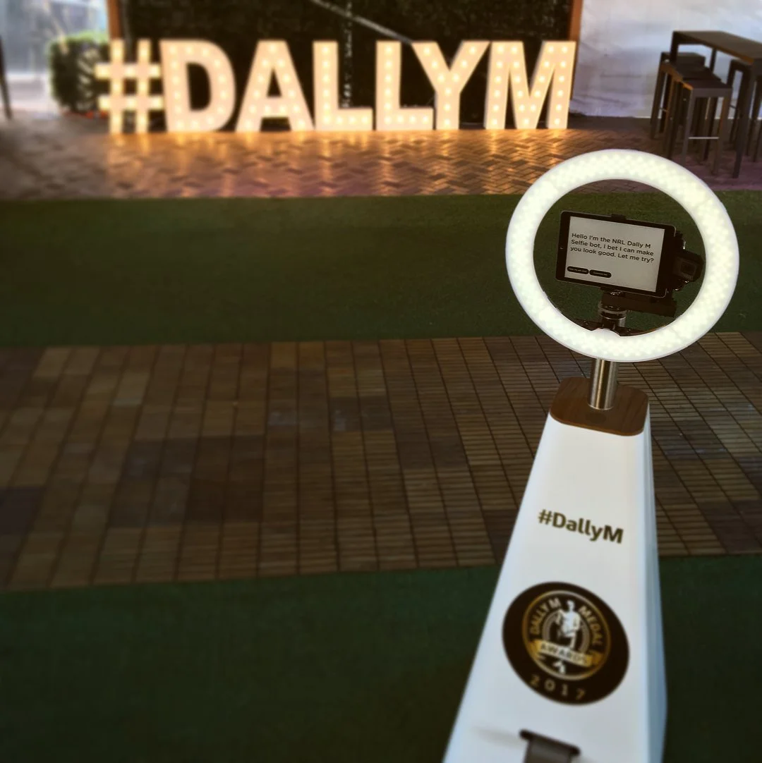 Selfie Bot Decked out for the DallyM