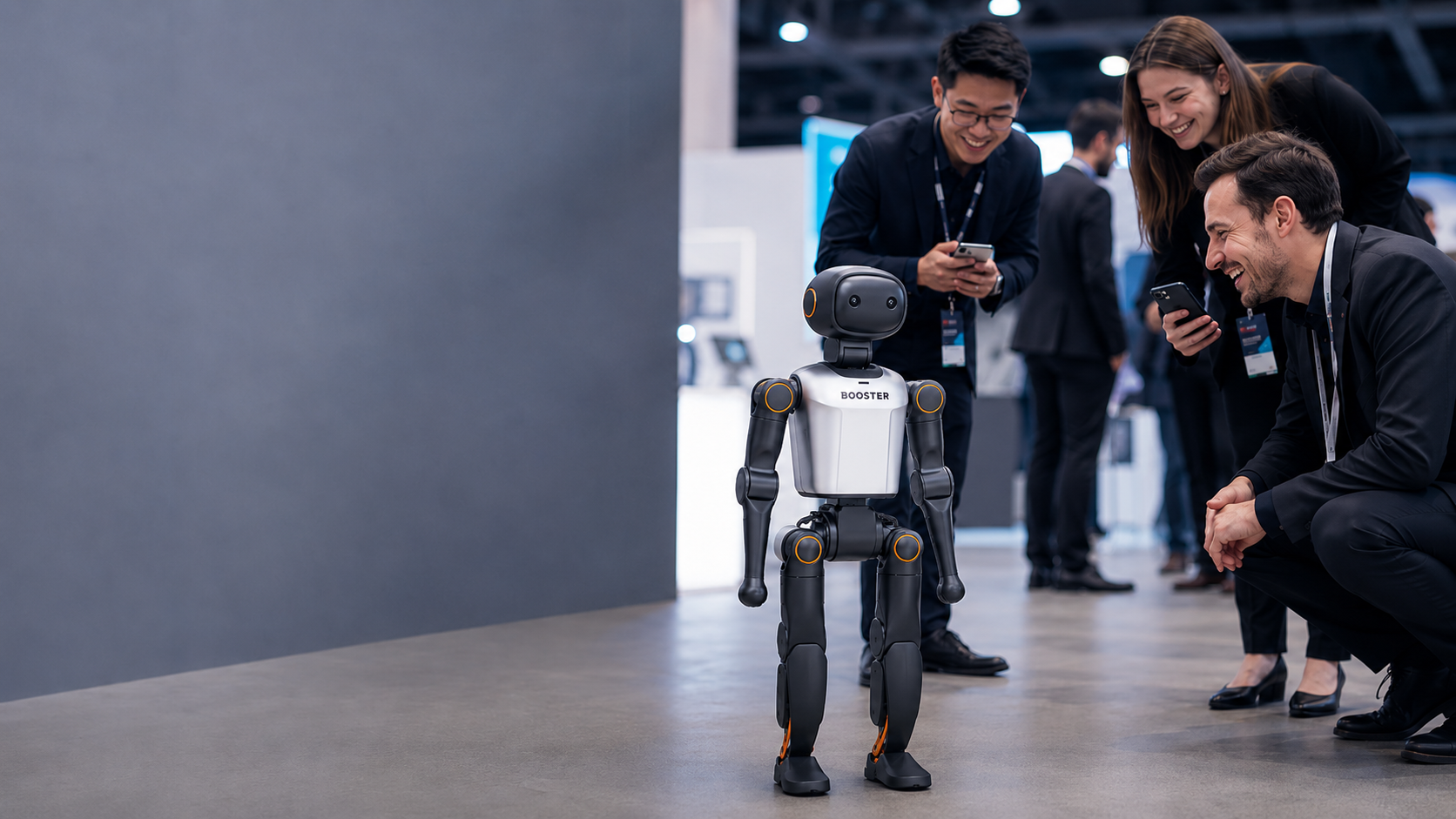 Booster K1 humanoid robot for corporate events and trade shows