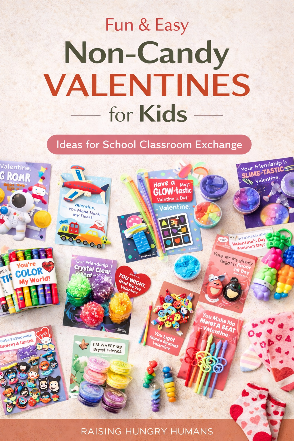 Non-Candy Valentine Ideas for Kids (Fun, Easy &amp; Classroom-Approved)