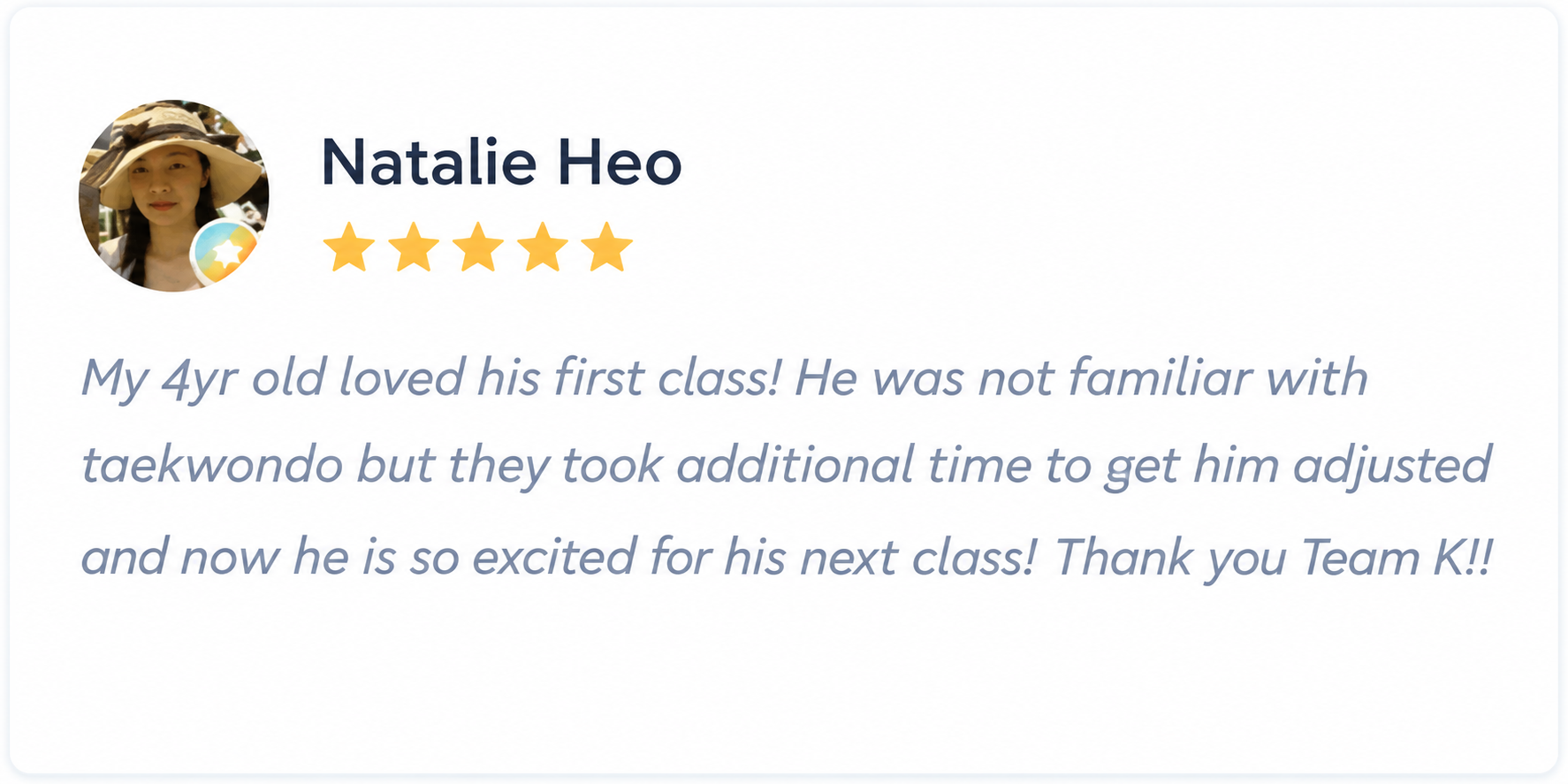 Natalie Heo’s Five-Star Taekwondo Review.png