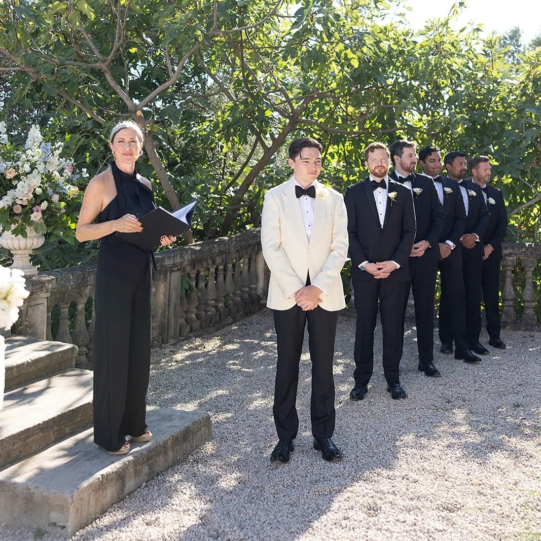 ✨There&rsquo;s a moment at the very start of every ceremony that is very special...

Standing with the groom, the groomsmen, and every guest&hellip; waiting.

The air shifts. Hope and anticipation ripple through the space. A nervous energy settles in