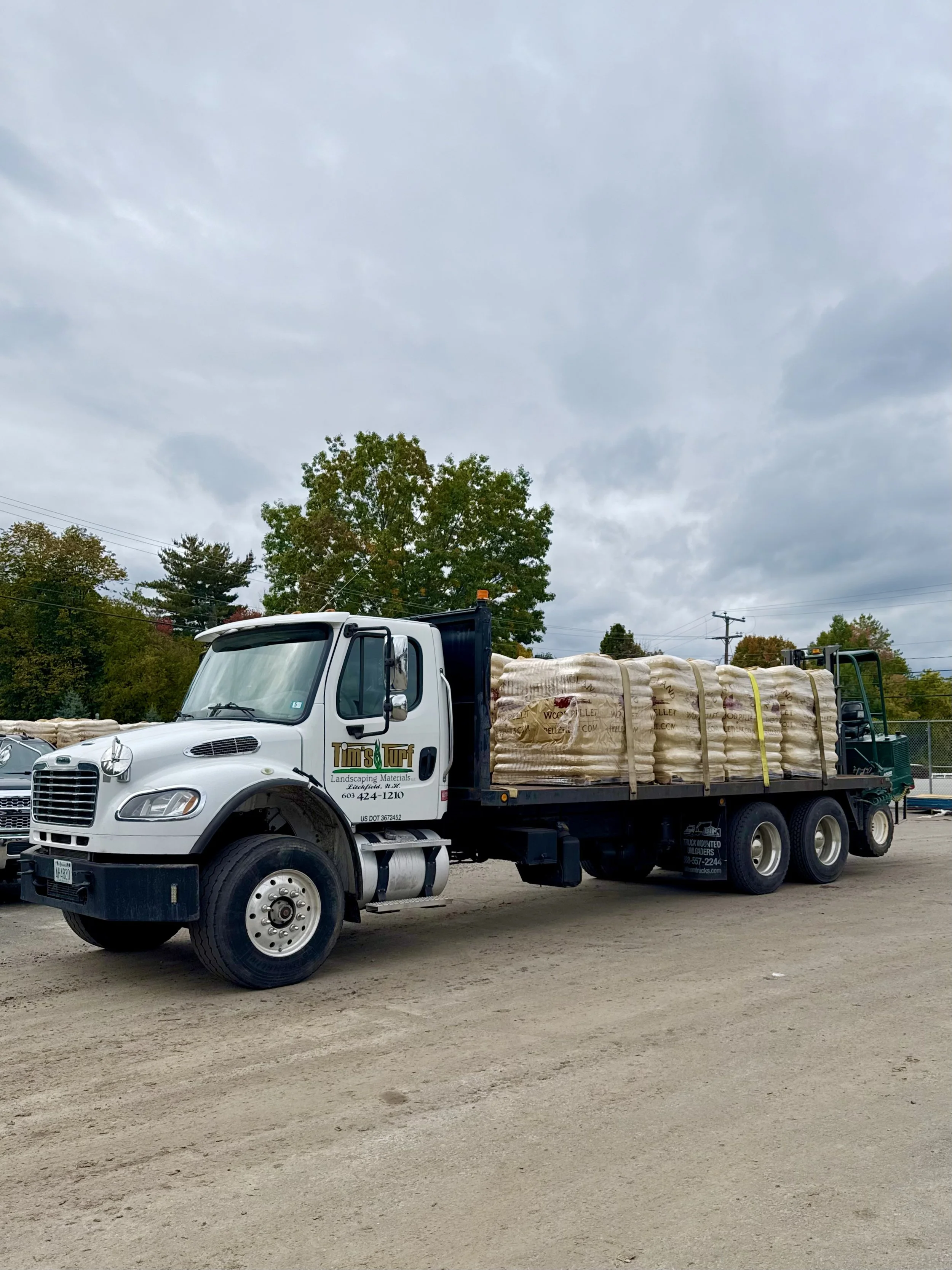 Tim's Turf & Landscaping Materials Wood Pellet Truck