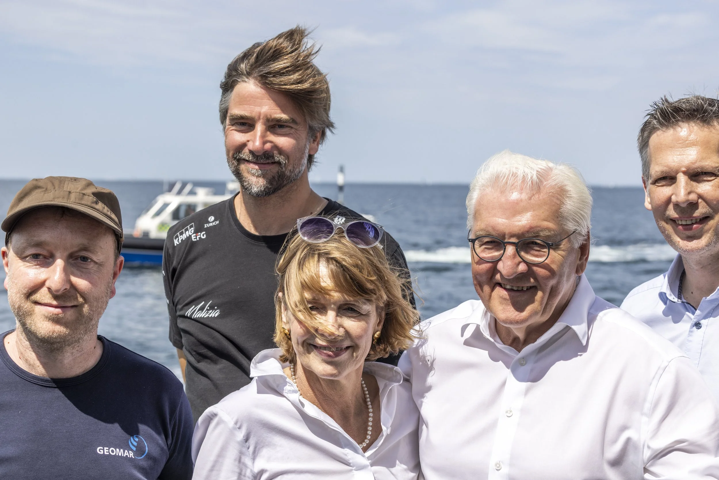 President Steinmeier Sails with Team Malizia on Board Malizia Explorer at Kieler Woche